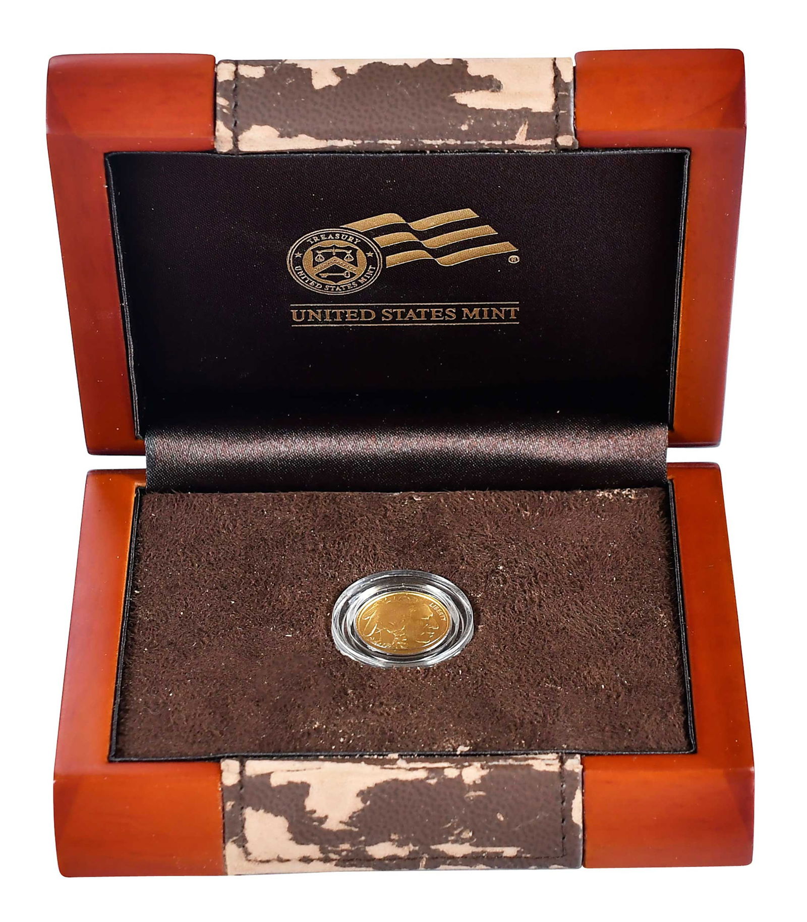 2008-W American Buffalo $5 Tenth Ounce Gold Coin: tenth of an ounce gold, .9999 finenessProvenance: Estate of Linda Sargent Thompson, Historic Sesame Lodge, North Augusta, South Carolina