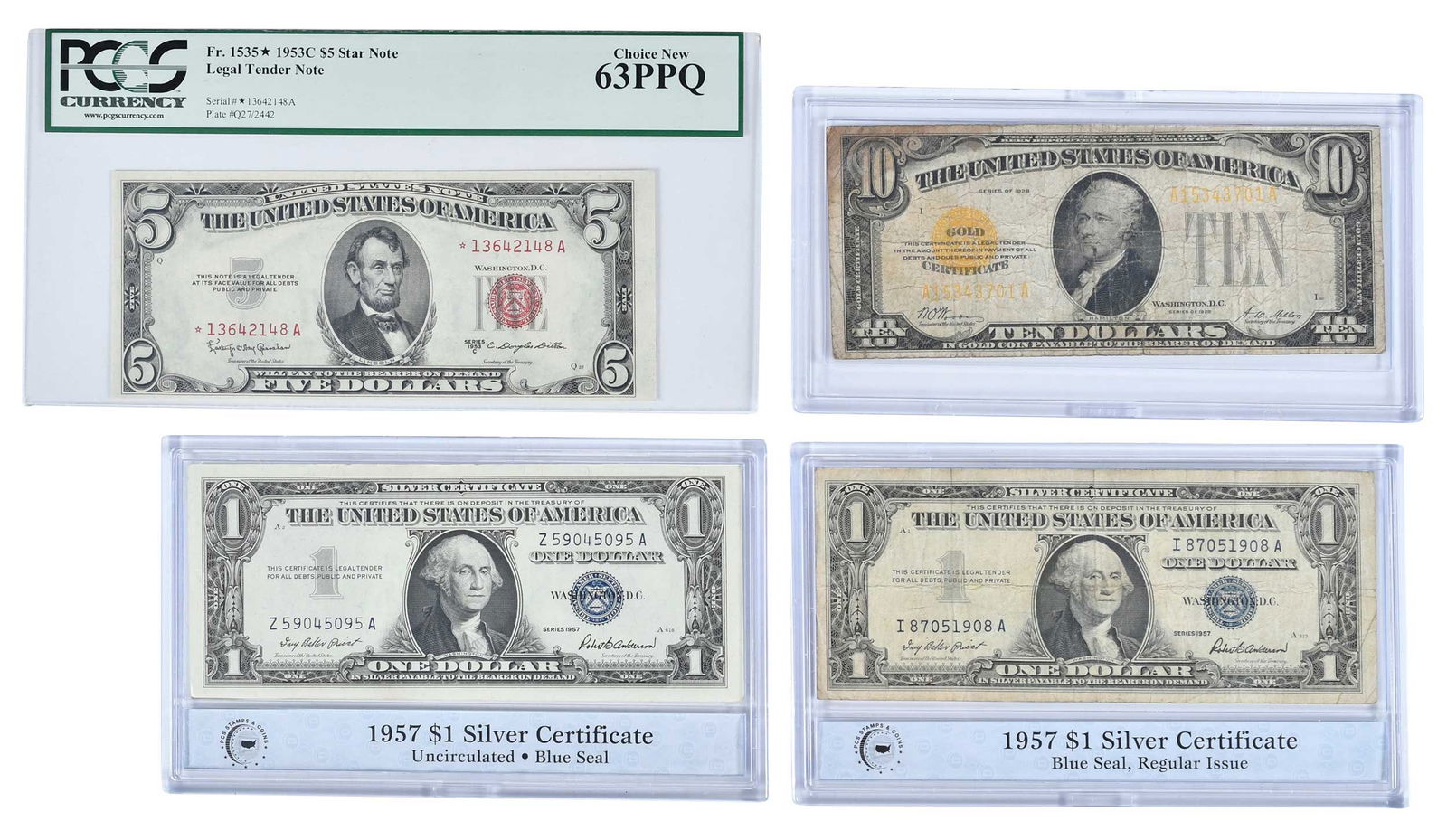 Group of Four Small Currency Notes (1 of 2)