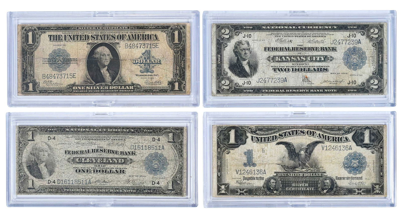 Group of Four Large Currency Notes (1 of 5)