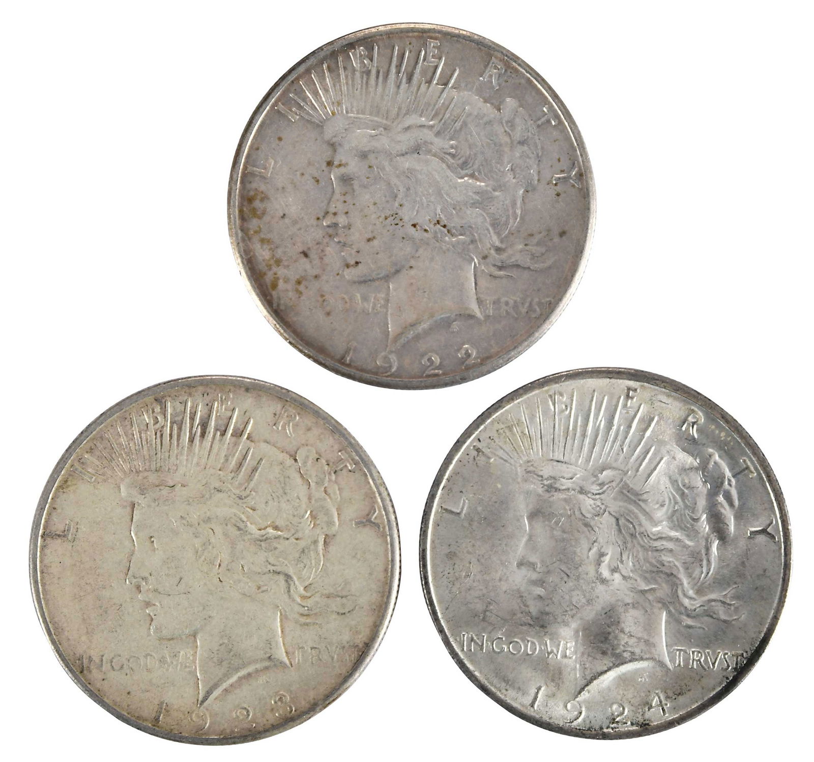 17 Peace Dollars (1 of 3)