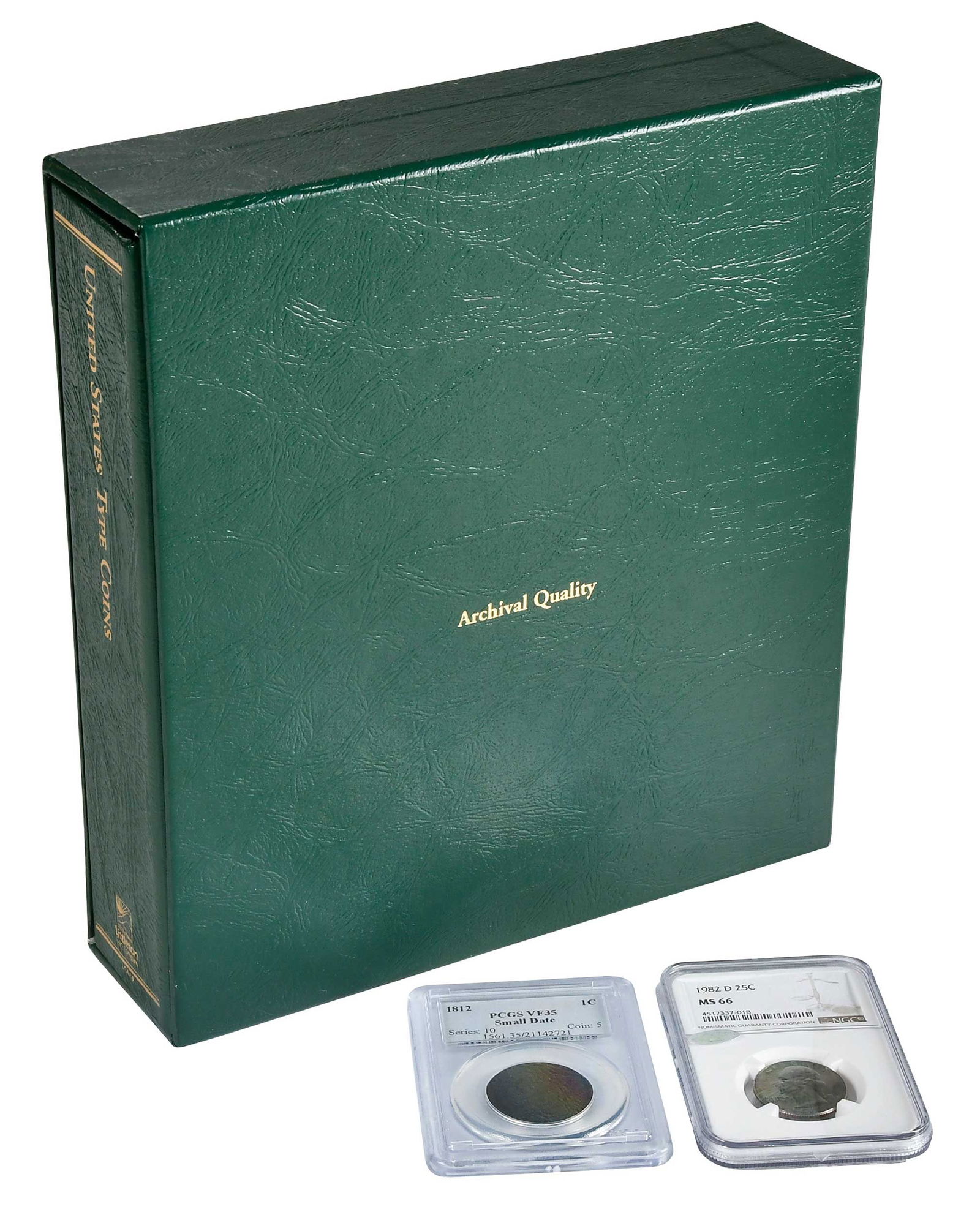 Type Set of United States Coins: 77 coins total, denominations from half cent to dollar Provenance: Private Collection, Lincolnton, North Carolina