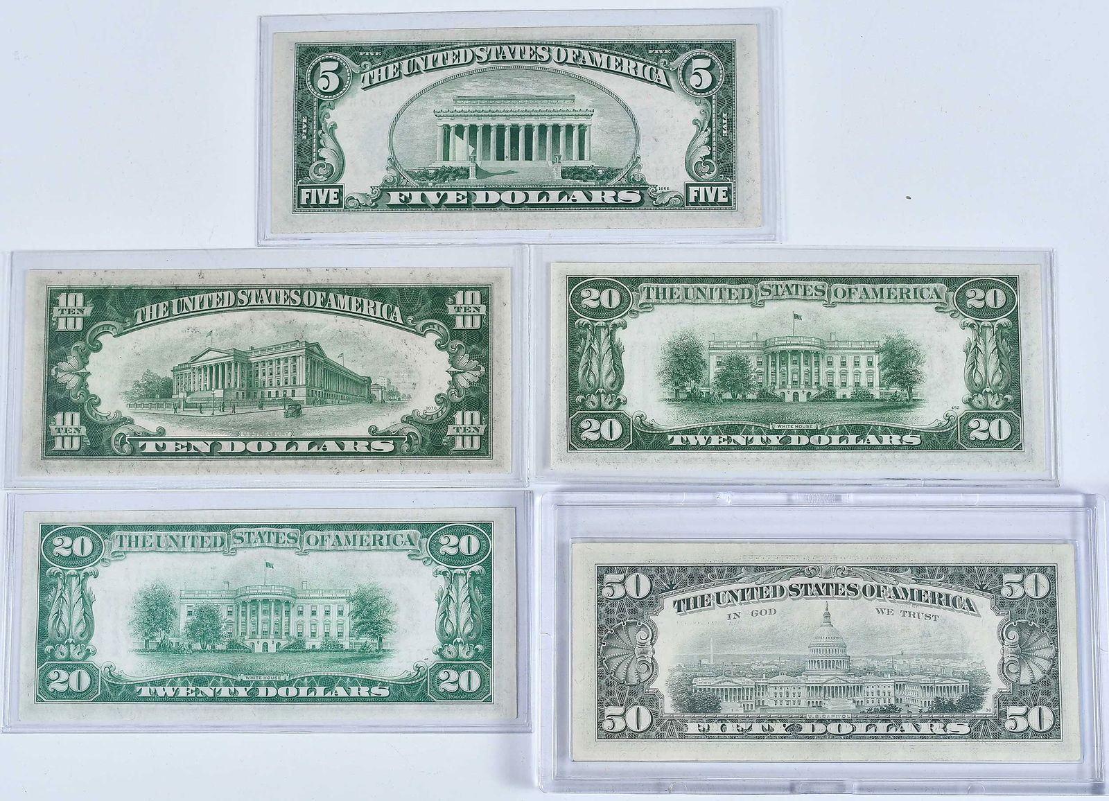 Ten Small Sized U.S. Notes - 2