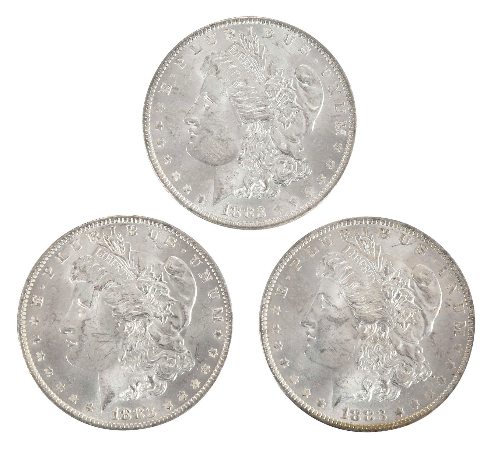 Uncirculated Roll of 1883-O Morgan Dollars, New Orleans (1 of 3)