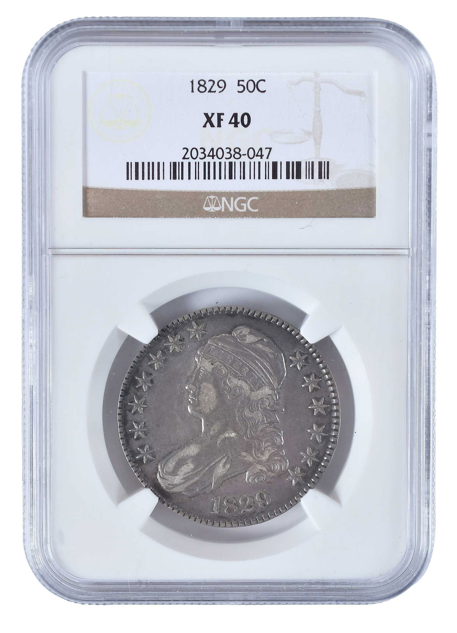 1829 Capped Bust Half Dollar (1 of 4)