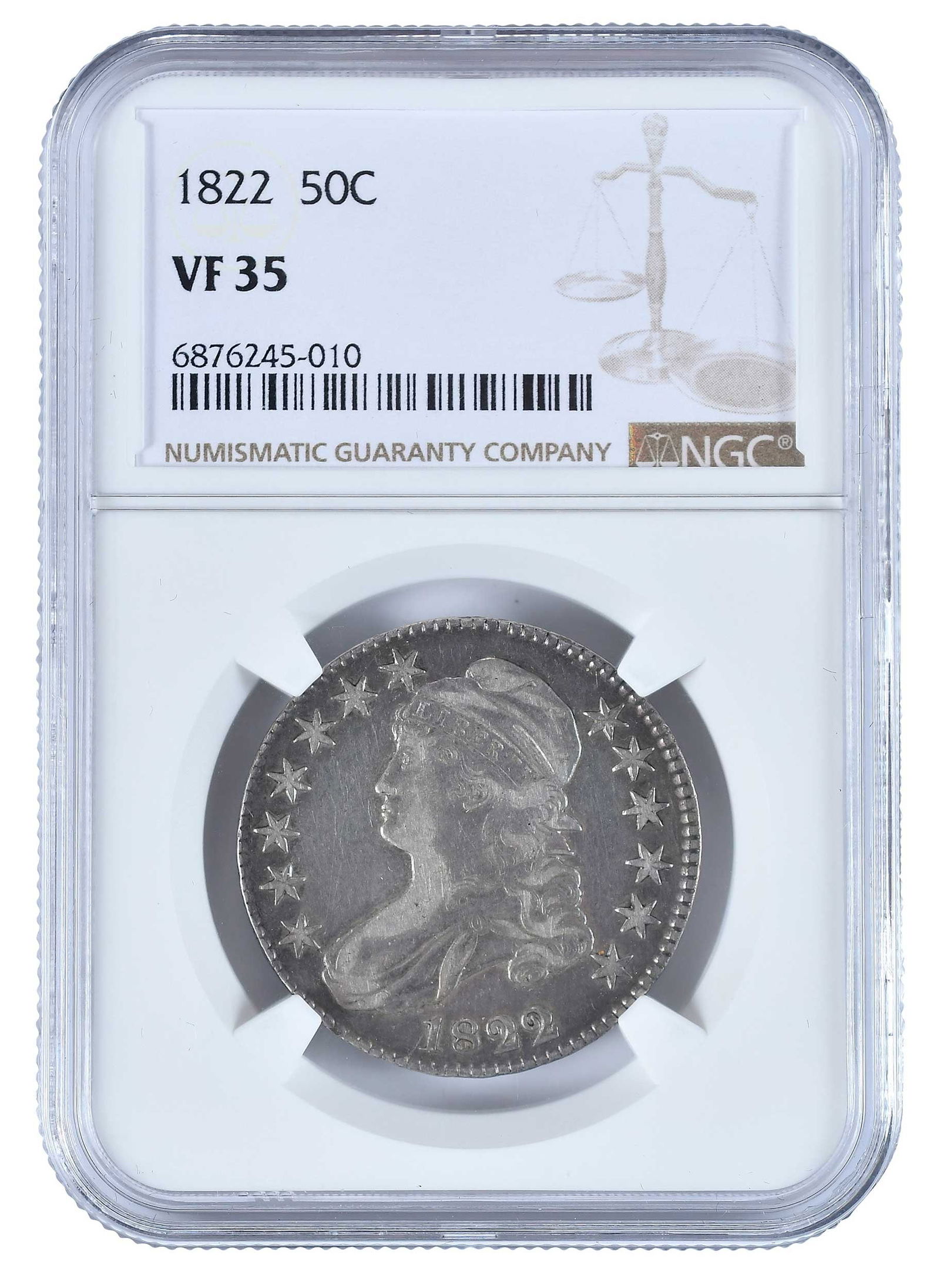 1822 Capped Bust Half Dollar (1 of 2)