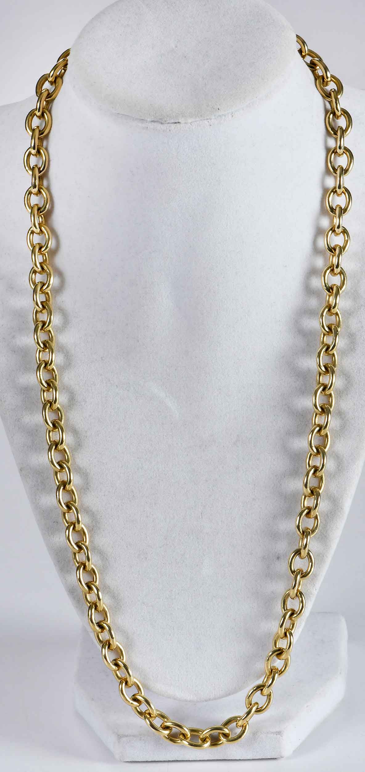 14kt. Large Solid Cable Link Chain - 3