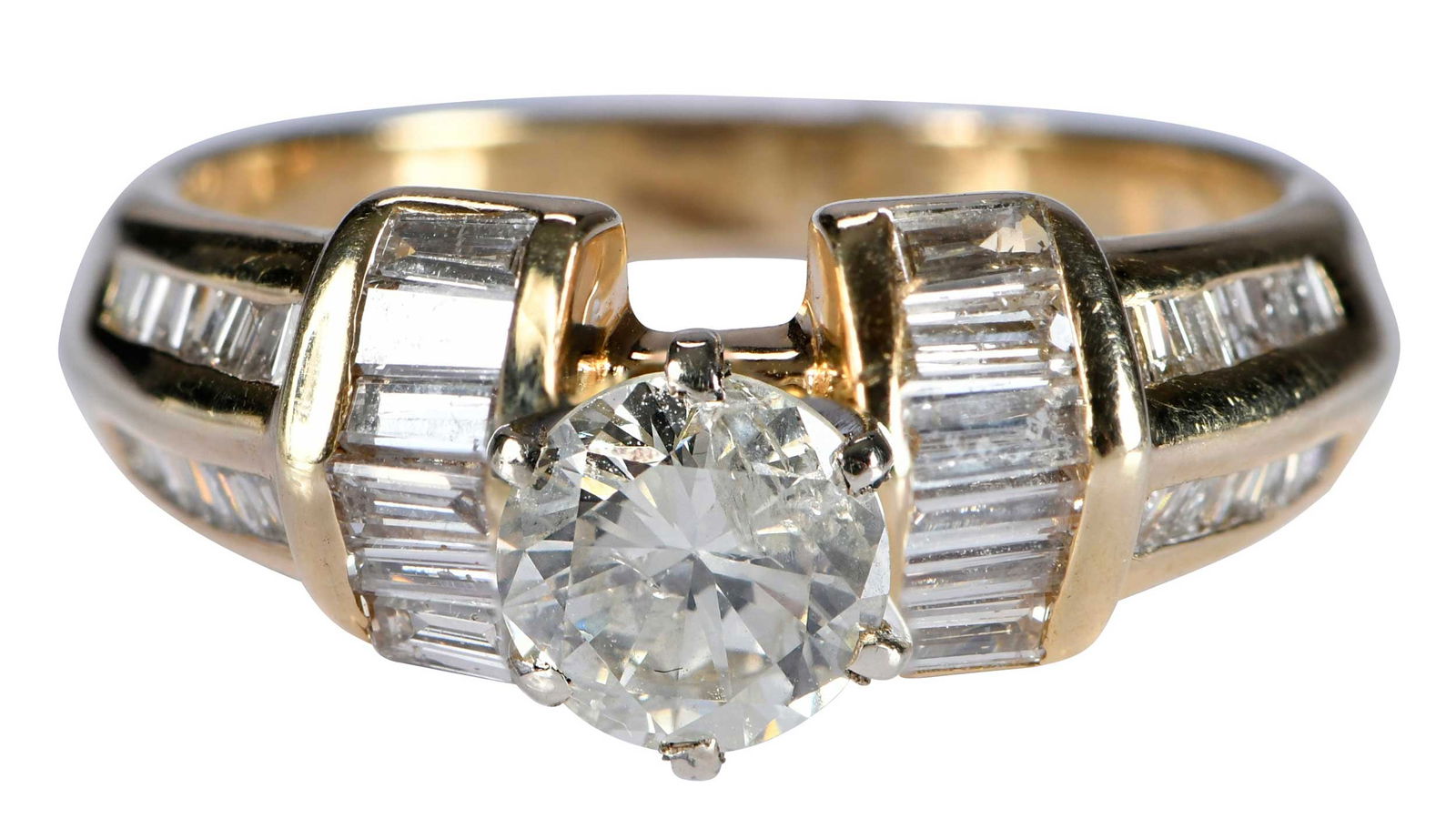 14kt. Modern Style Diamond Engagement Ring (1 of 6)