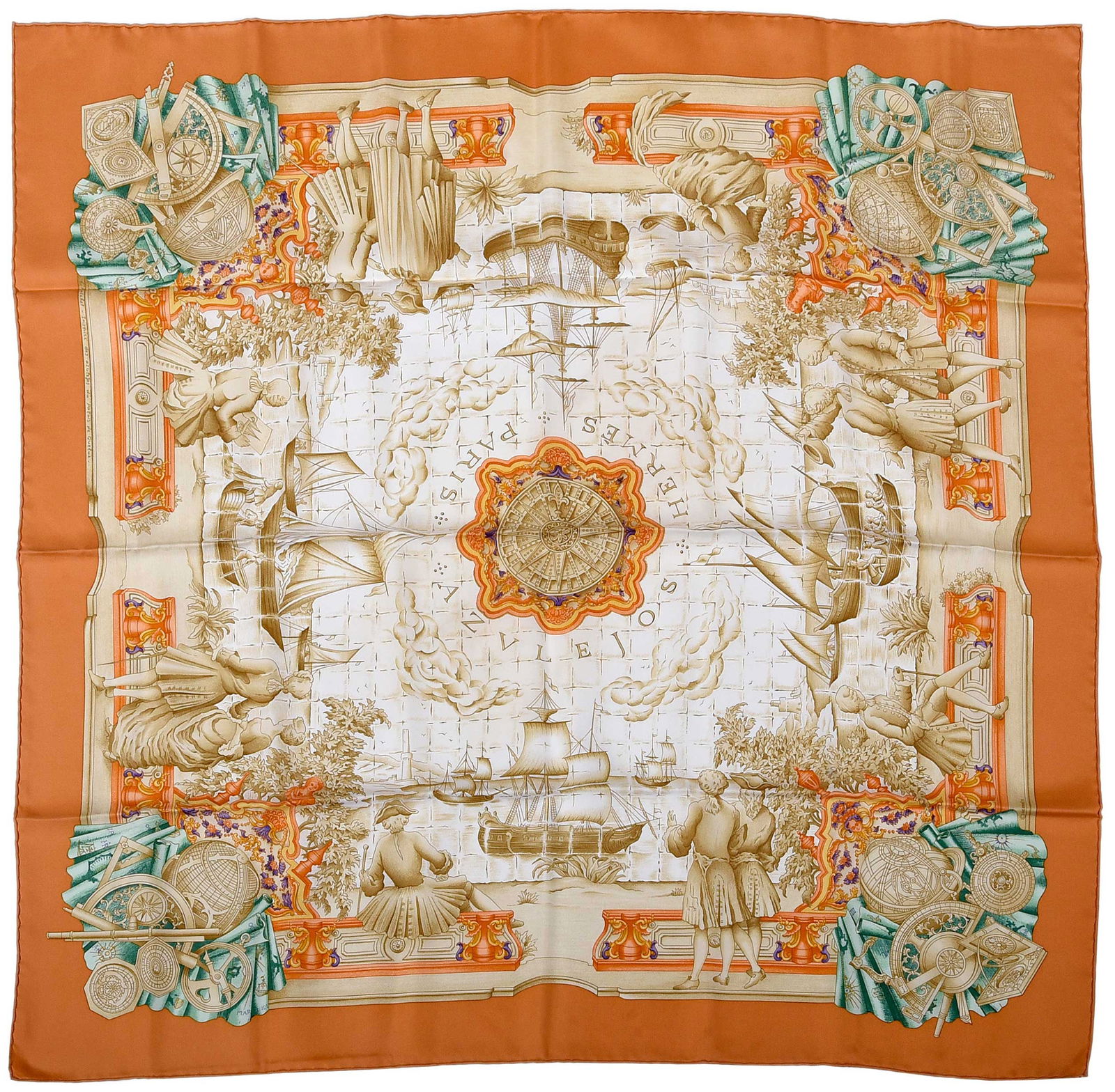 Hermes Azvlejos Silk Scarf (1 of 5)