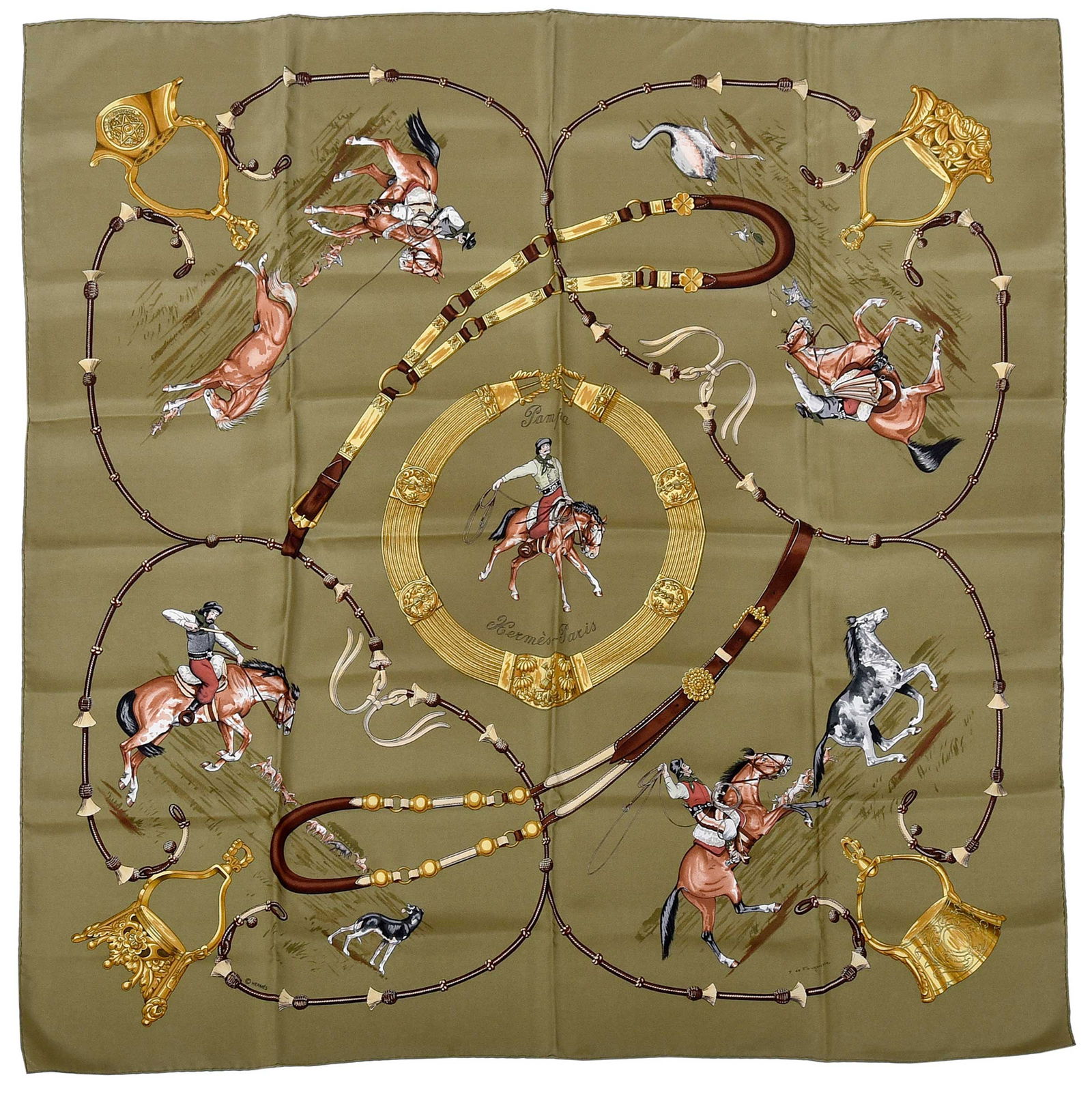 Hermes Pampa Silk Scarf (1 of 5)