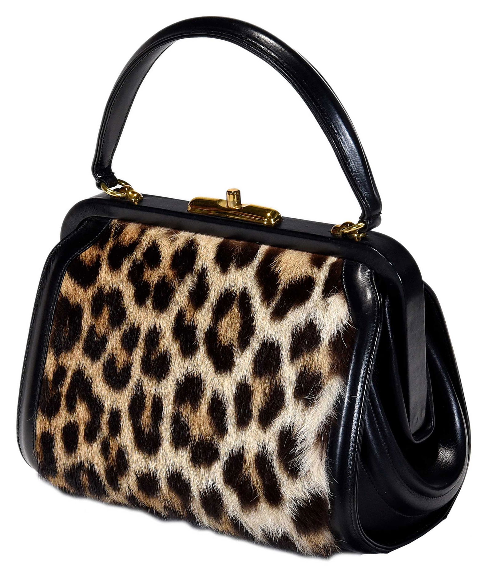 Walter Katten Leopard Print Fur Bag (1 of 4)