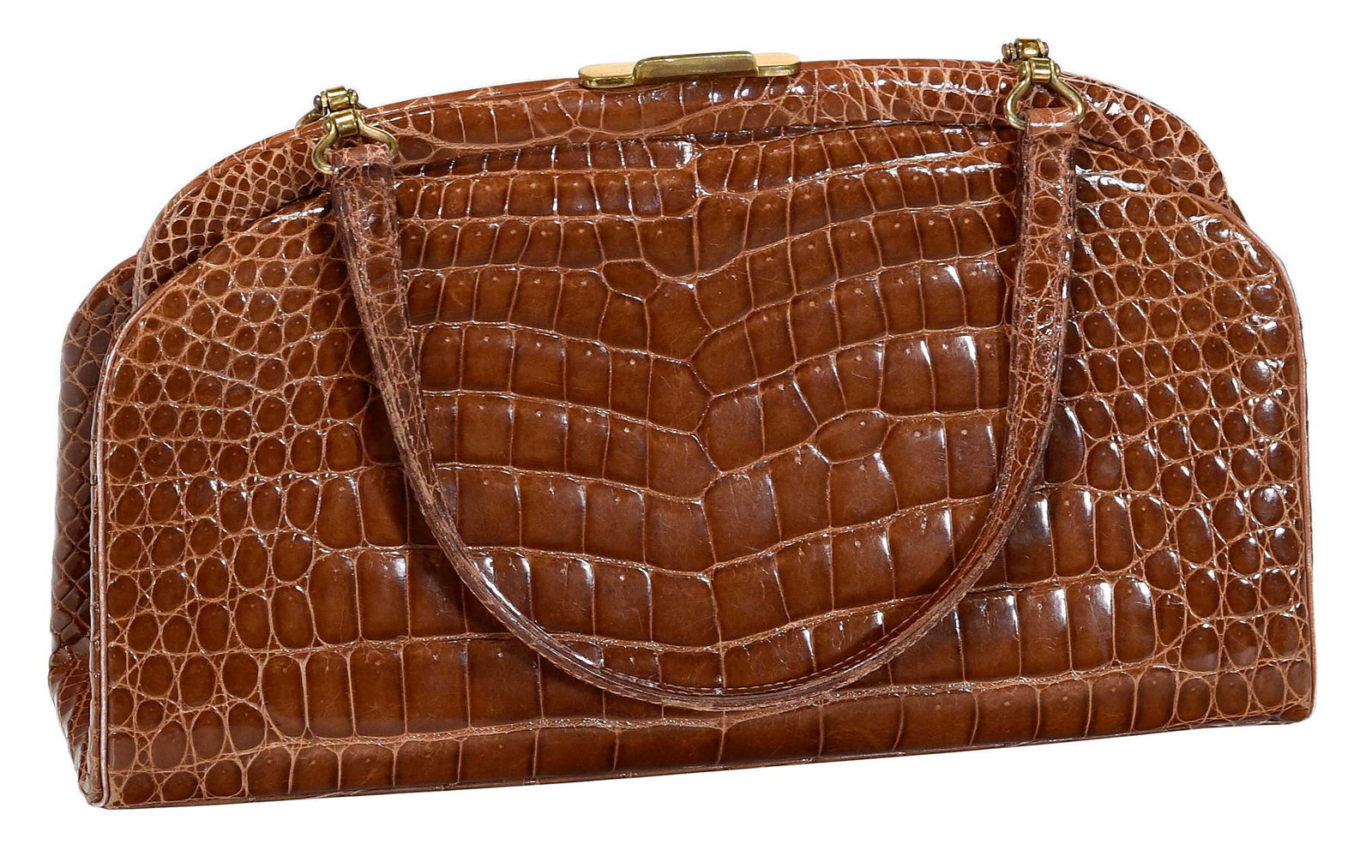 Light Brown Crocodile Handbag (1 of 7)