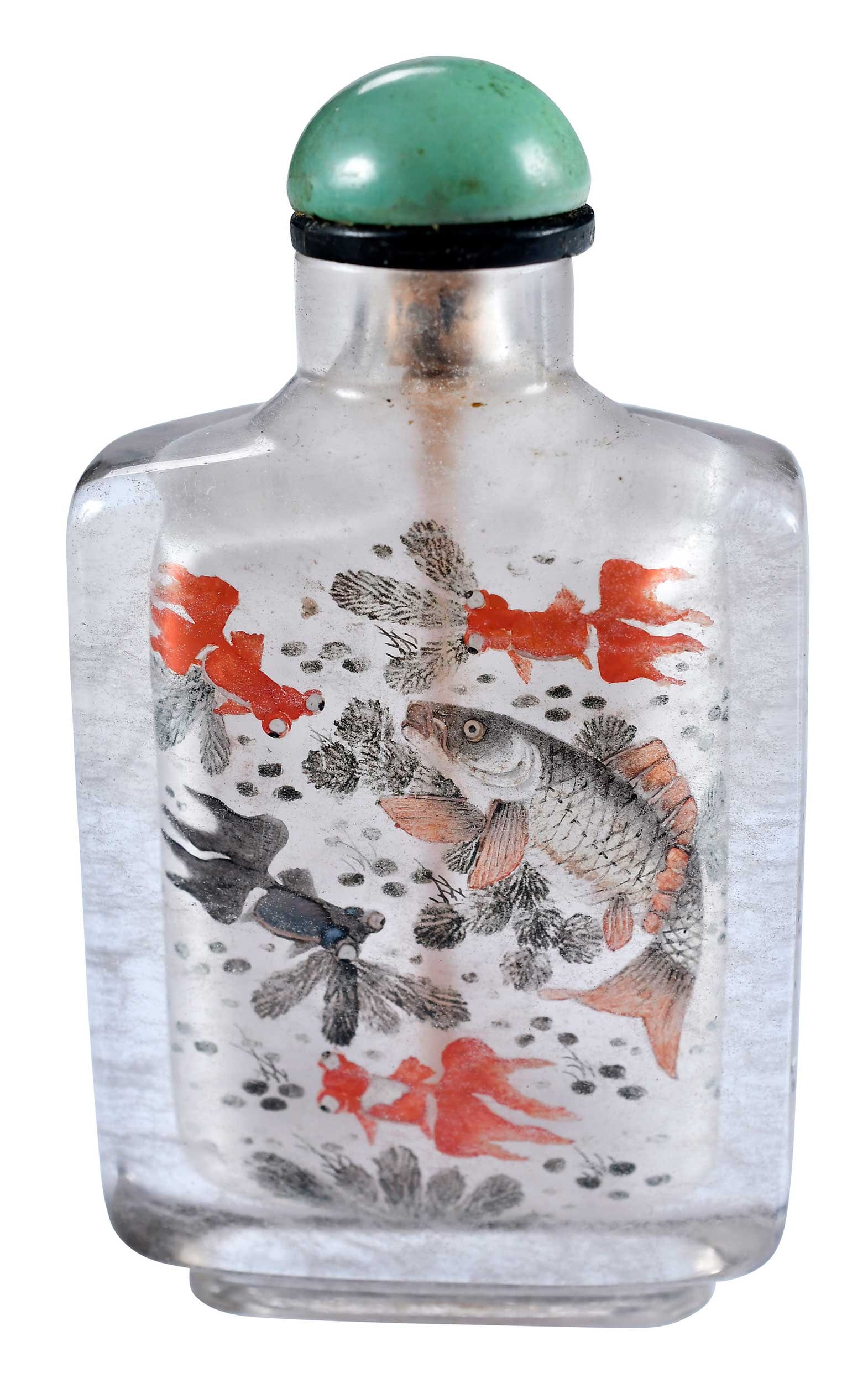 Chinese Reverse Painted Rock Crystal Snuff Bottle (1 of 5)