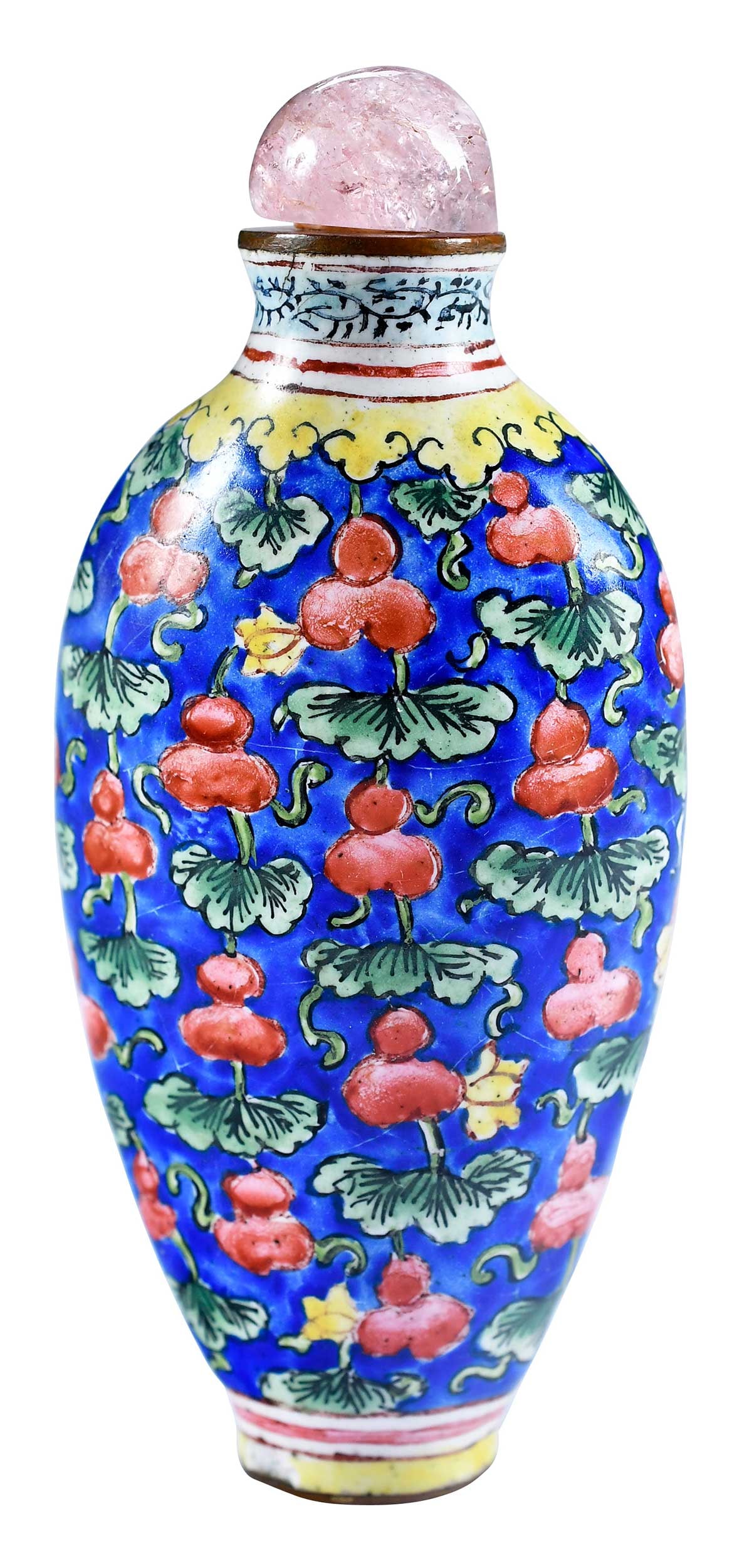 Chinese Enamel Decorated Porcelain Snuff Bottle (1 of 6)