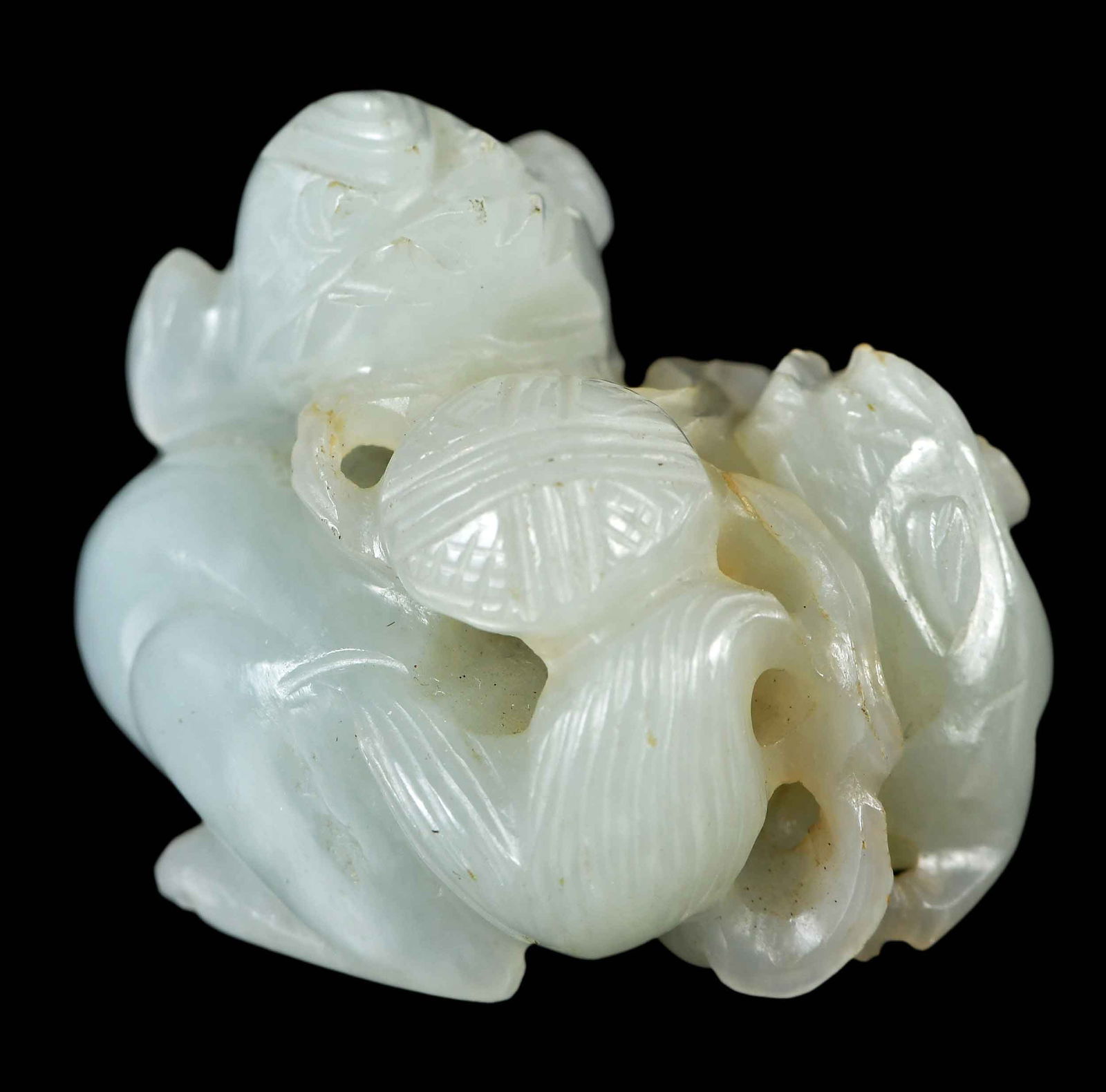 Chinese Carved Jade Figural Group (1 of 9)