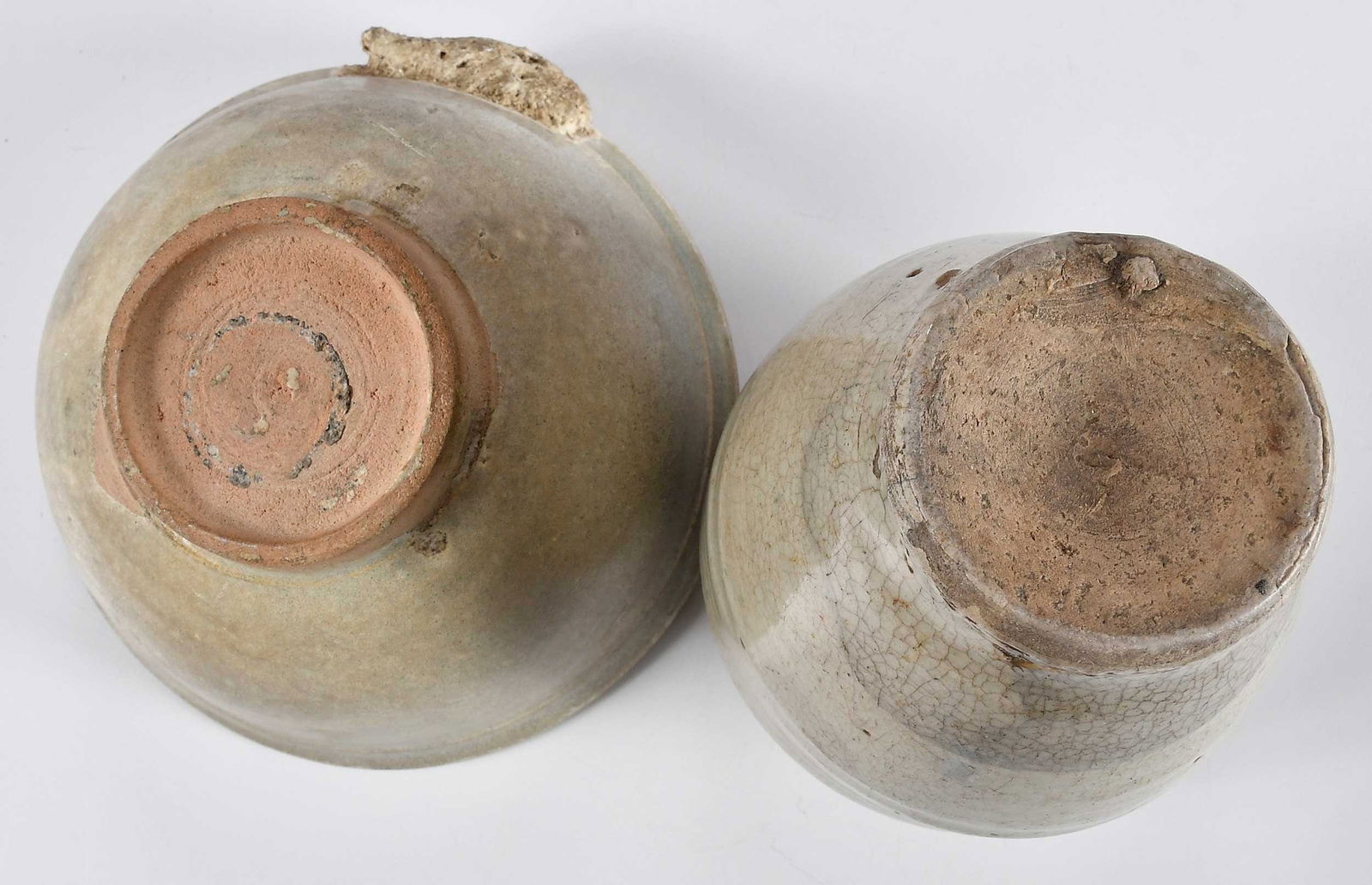 Two Chinese Celadon Glazed Ceramic Table Objects - 5