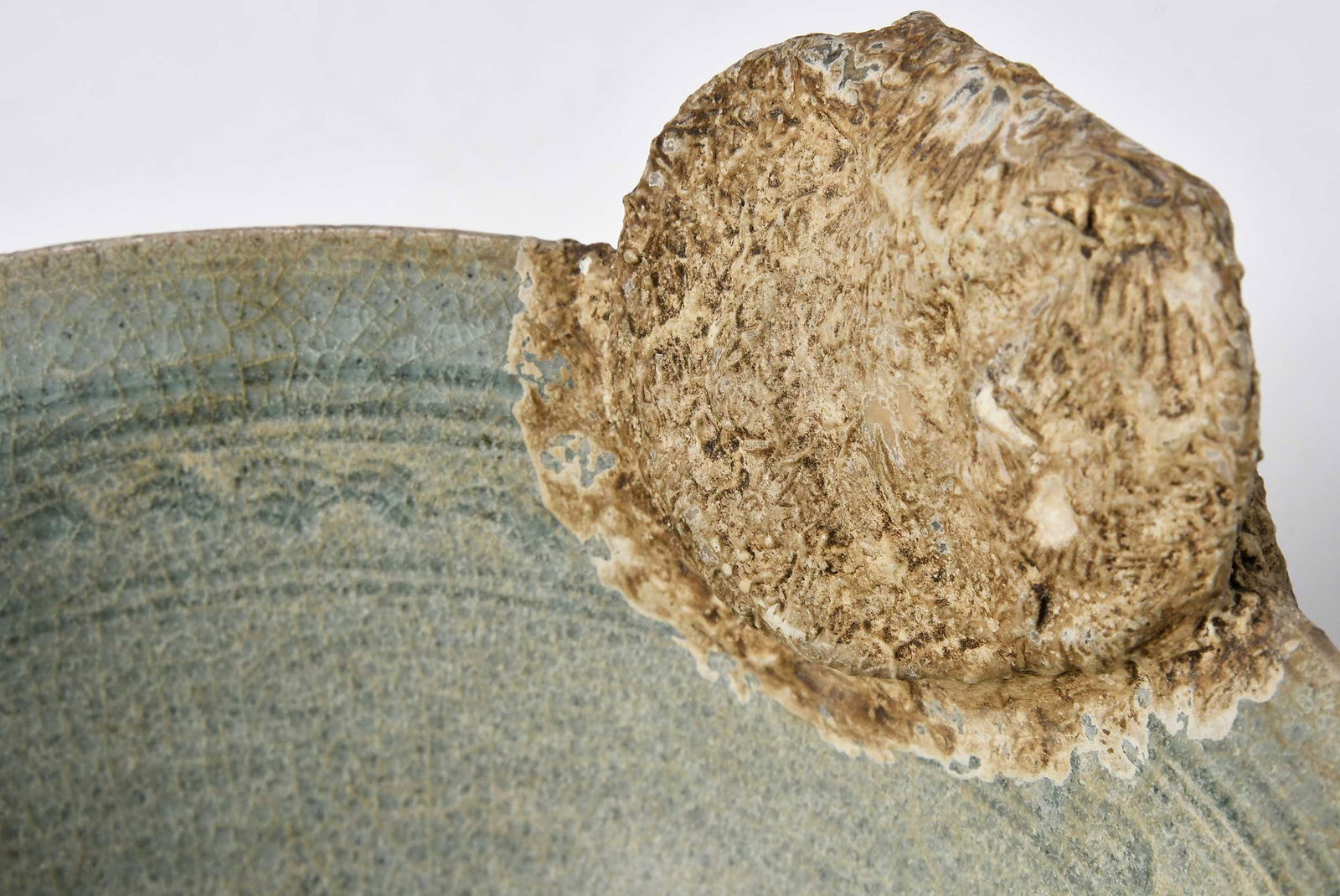 Two Chinese Celadon Glazed Ceramic Table Objects - 6