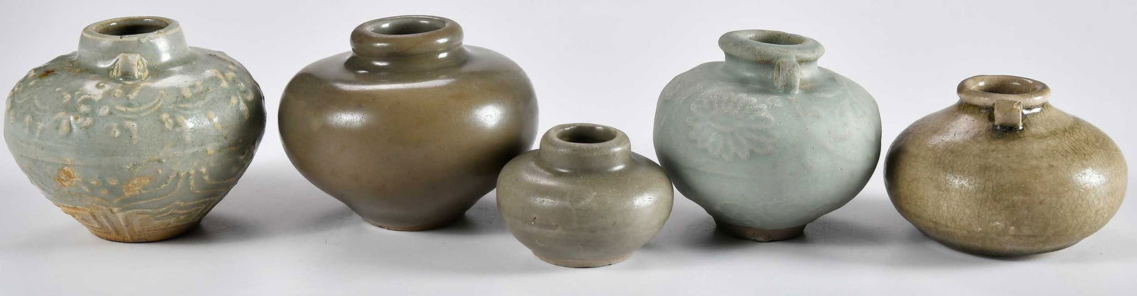 Five Asian Celadon Jarlets - 2