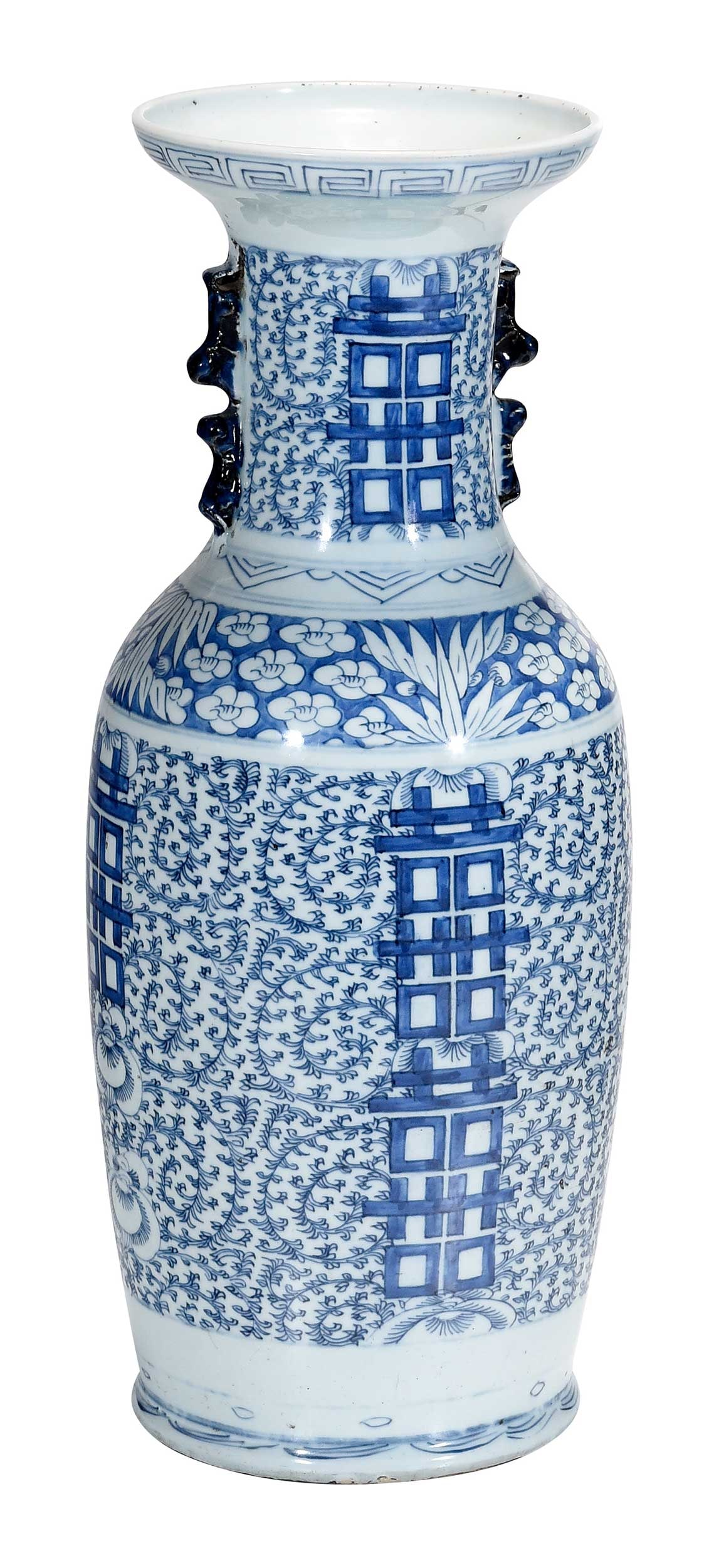 Chinese Blue and White Porcelain Floor Vase (1 of 4)