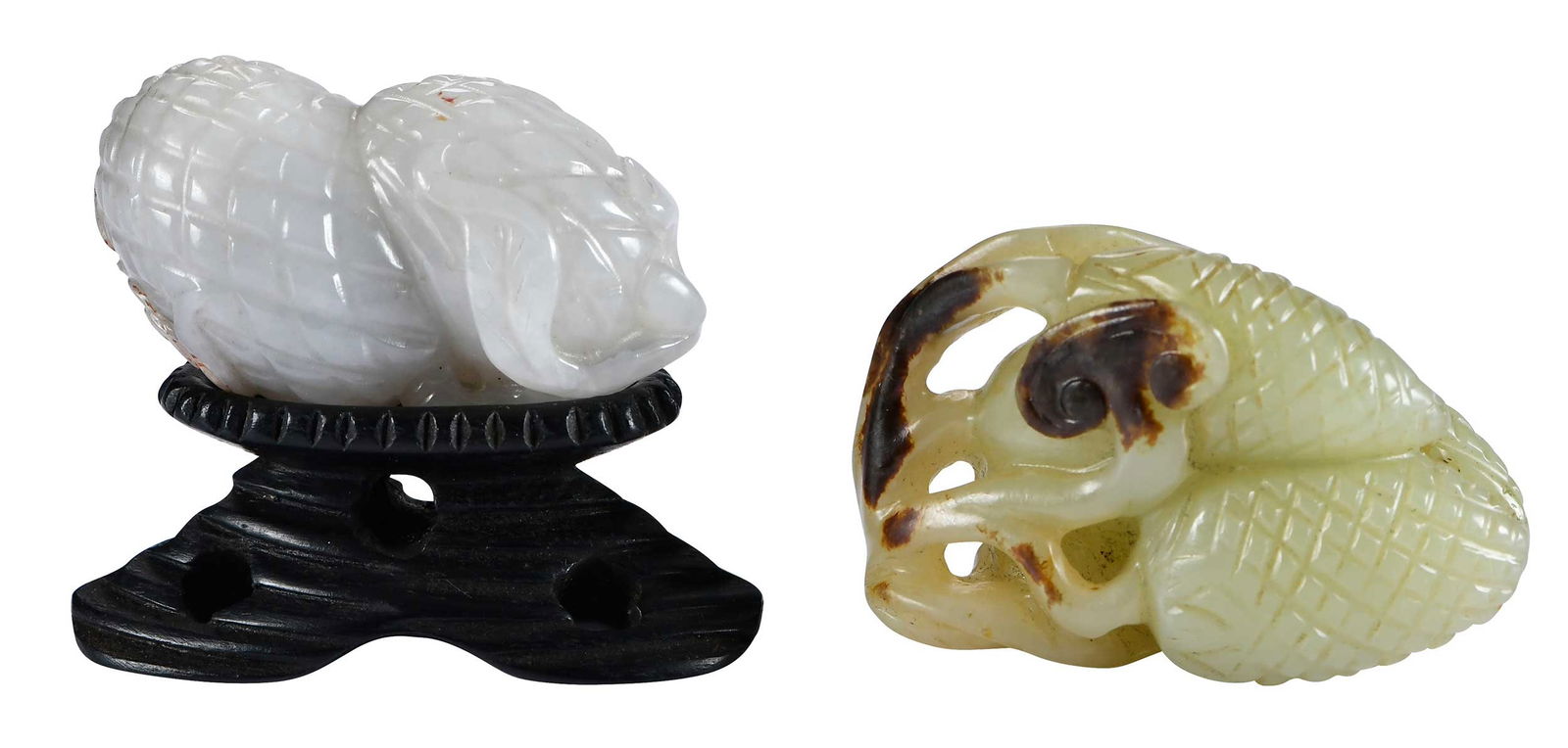 Two Chinese Carved Jade Fruit (1 of 6)