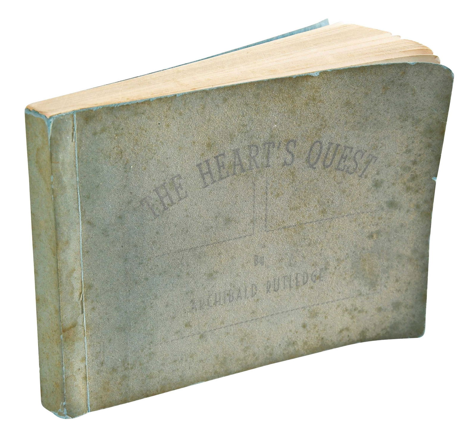 The Heart's Quest by Archibald Rutledge, Signed First Edition: [1904], printed wraps, signed in black at title page, oblong 12mo, approx. 4-1/2 x 5-3/4 x 3/4 in. 