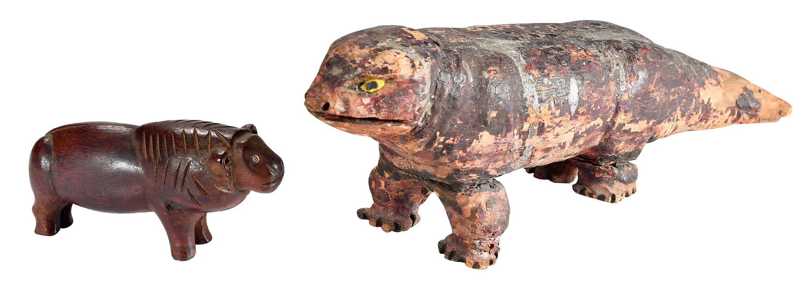 Two American Carved Wood Animals (1 of 4)