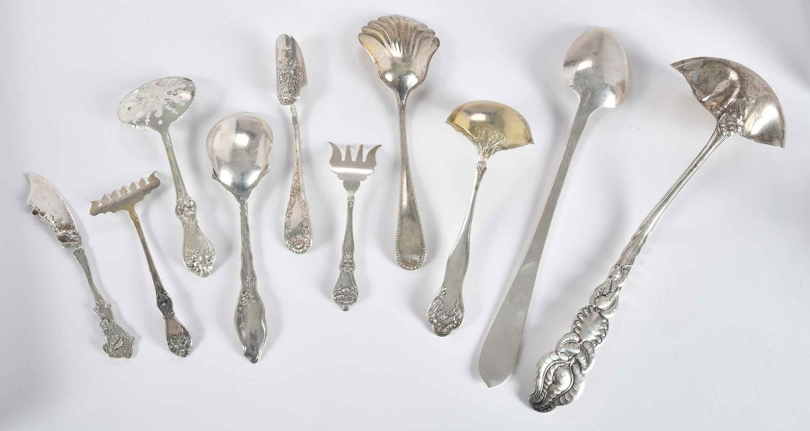 19 Assorted Sterling Serving Pieces - 6