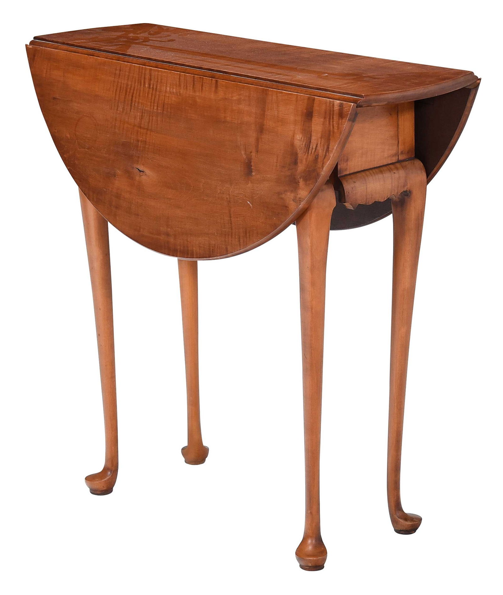 Eldred Wheeler Diminutive Queen Anne Style Maple Drop Leaf Table (1 of 6)