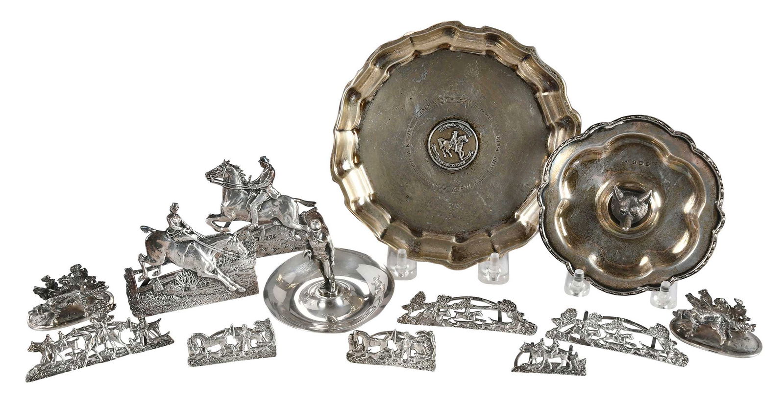 14 Horse and Hunt Themed Sterling and English Silver Items (1 of 7)