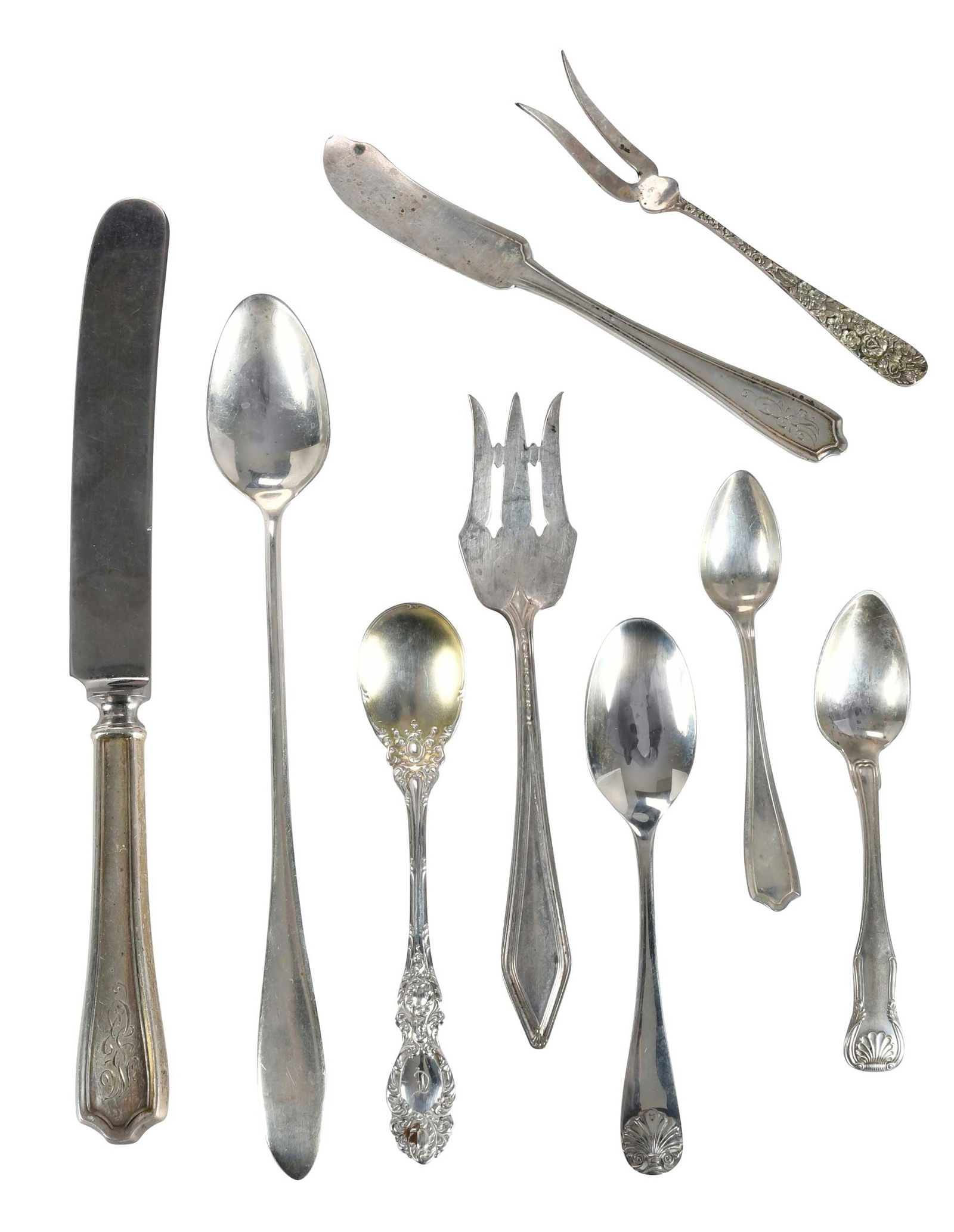 55 Pieces Assorted Sterling Flatware (1 of 4)