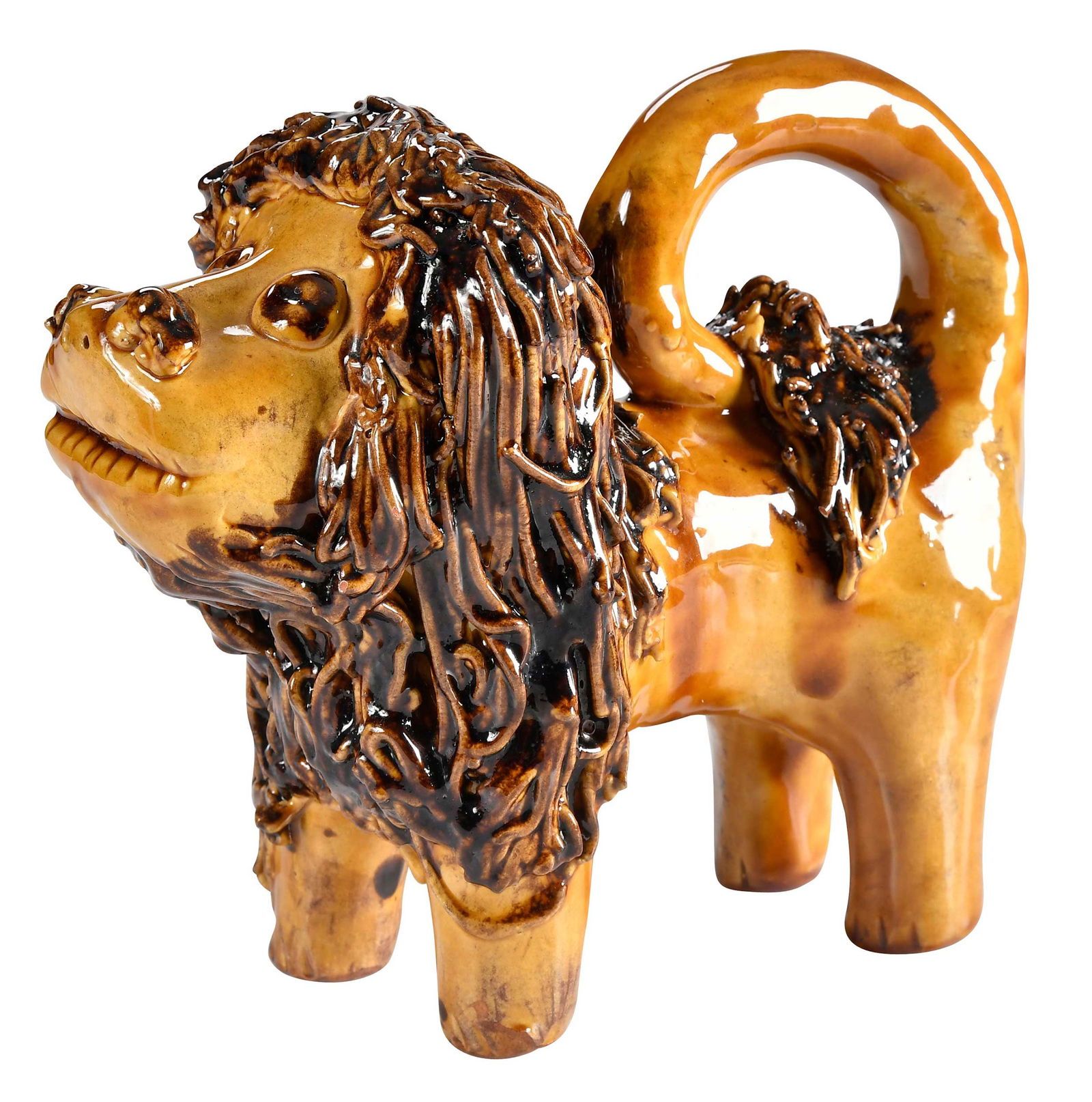 Lester Breininger Signed Redware Lion (1 of 5)