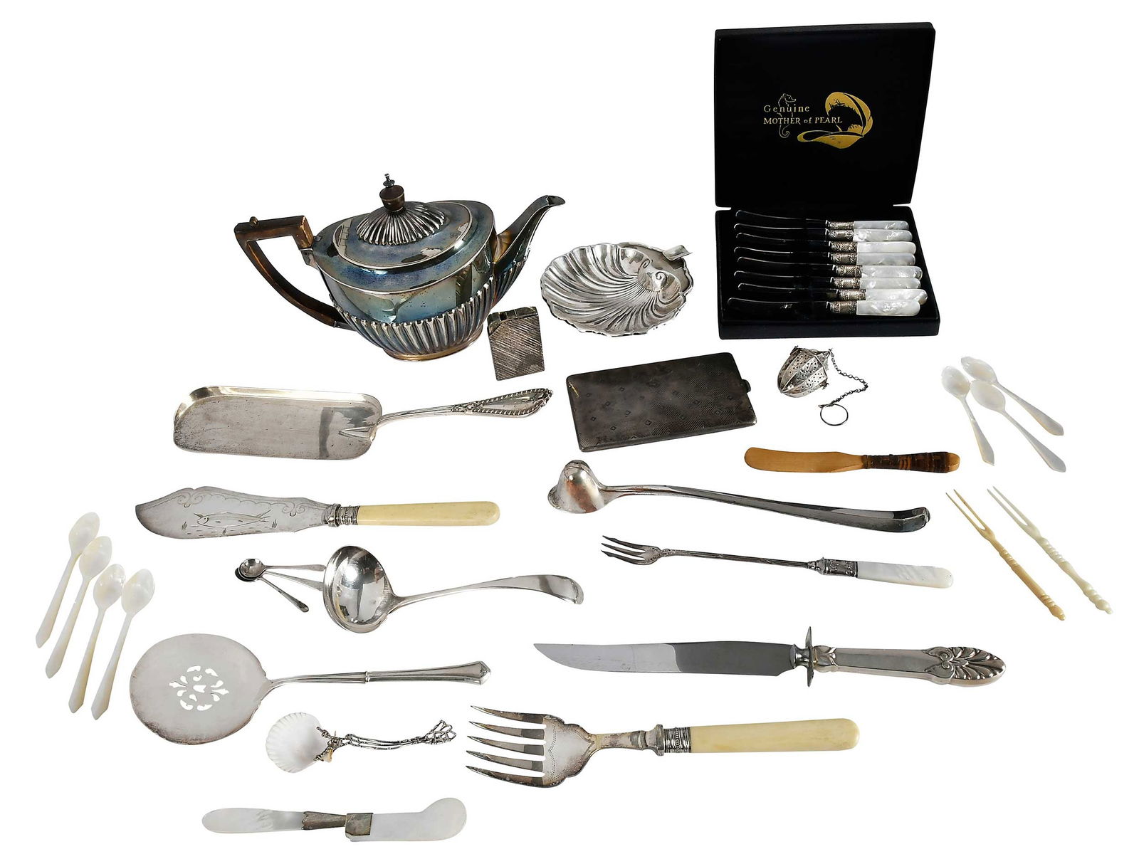 31 Sterling, English Silver and Silver Plate Table Items (1 of 5)