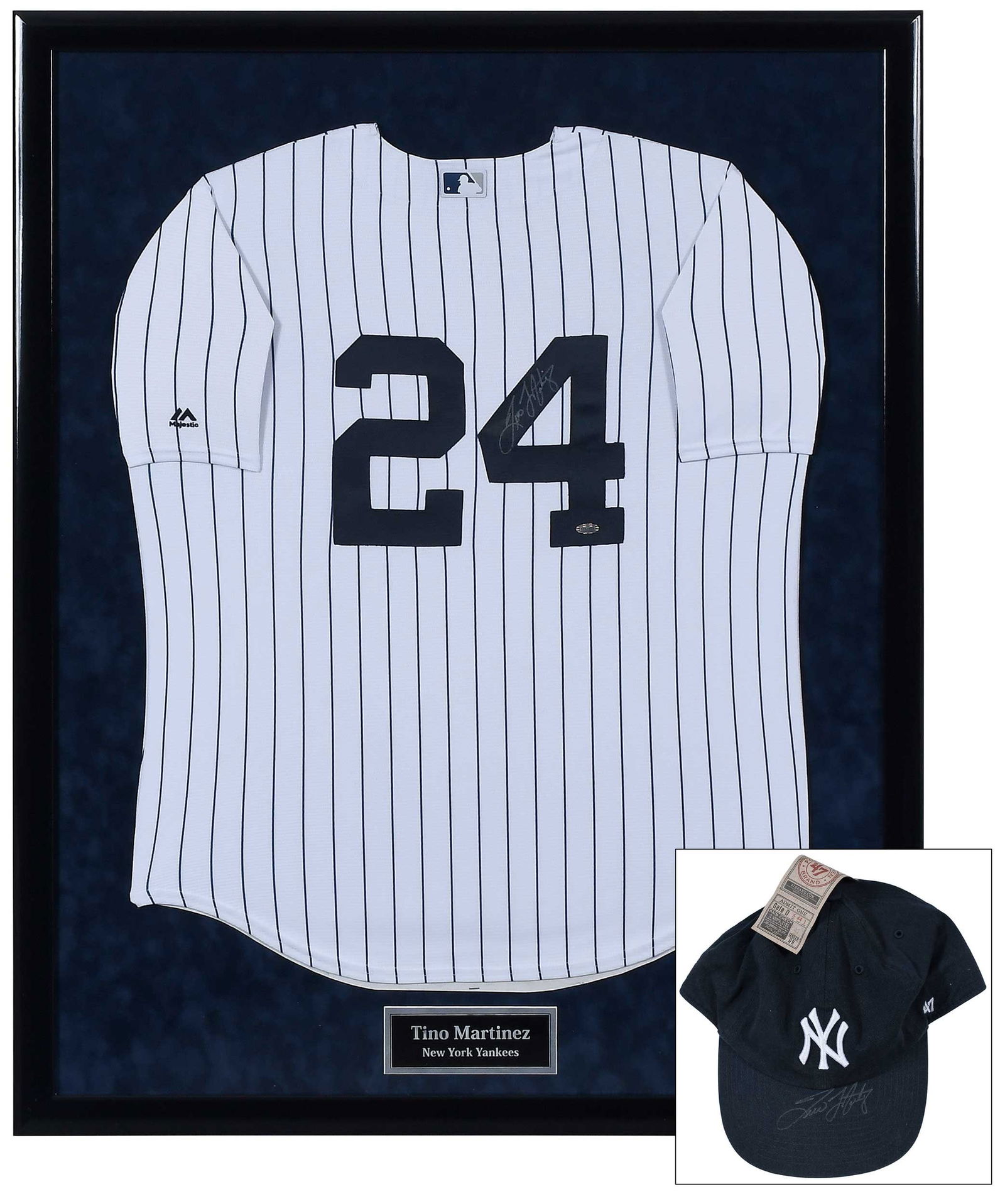 Tino Martinez Signed Jersey and Cap [Yankees] (1 of 11)
