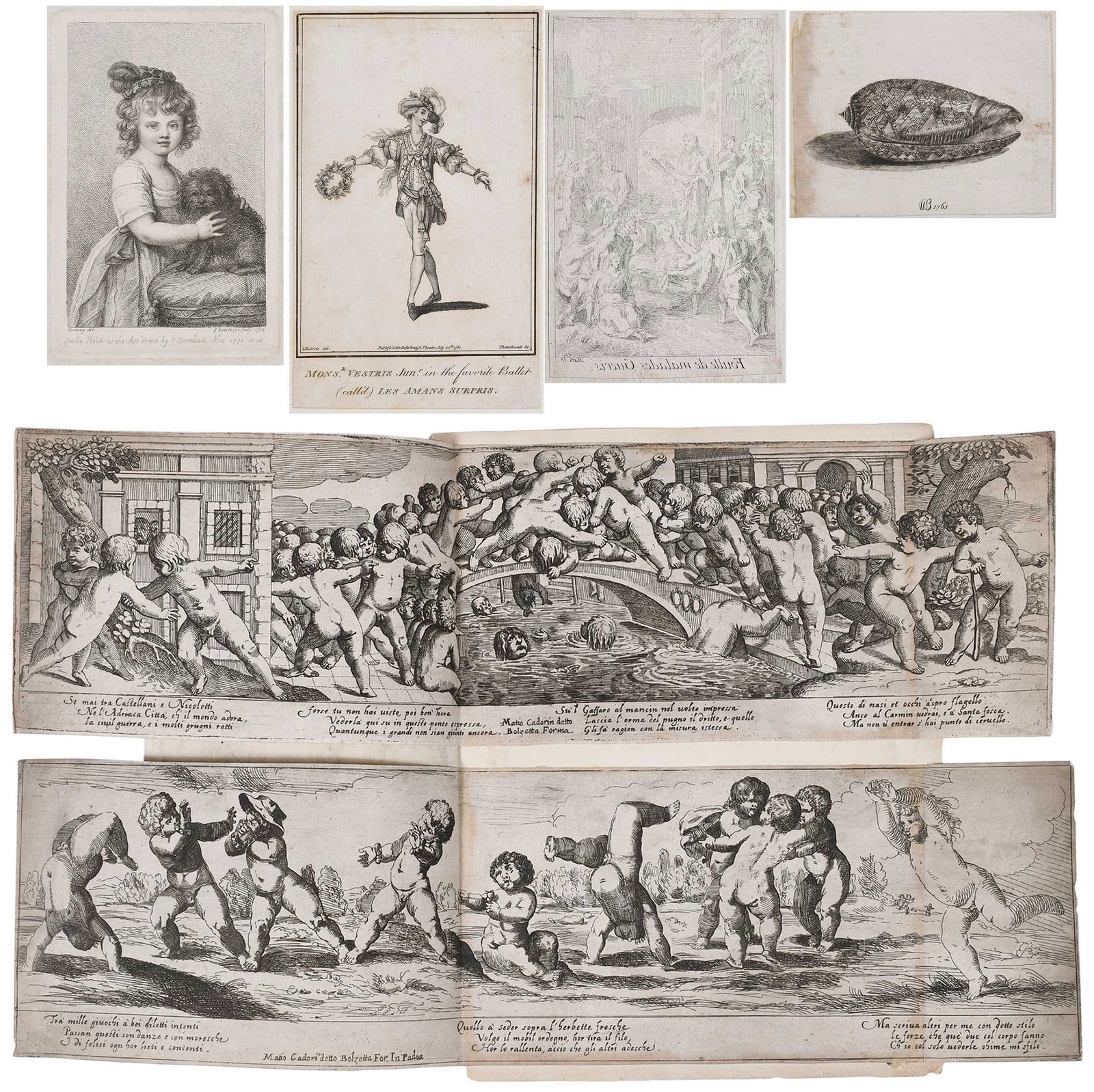 Collection of Thirty-our Unframed Old Master Engravings (1 of 15)