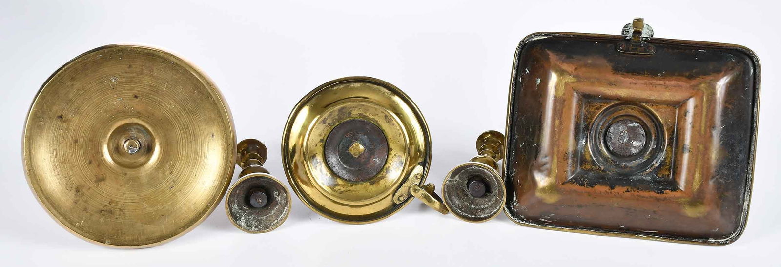 Five Assorted Brass Lighting Devices - 3