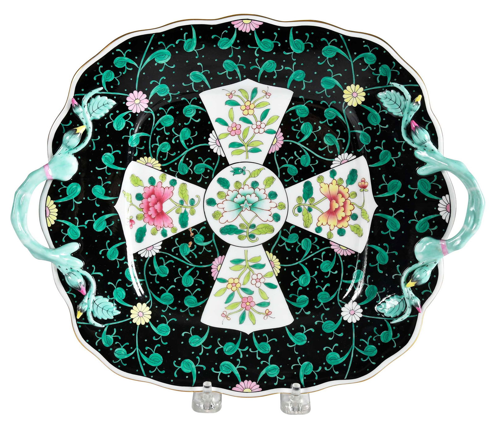 Herend Black Dynasty Porcelain Serving Dish (1 of 3)