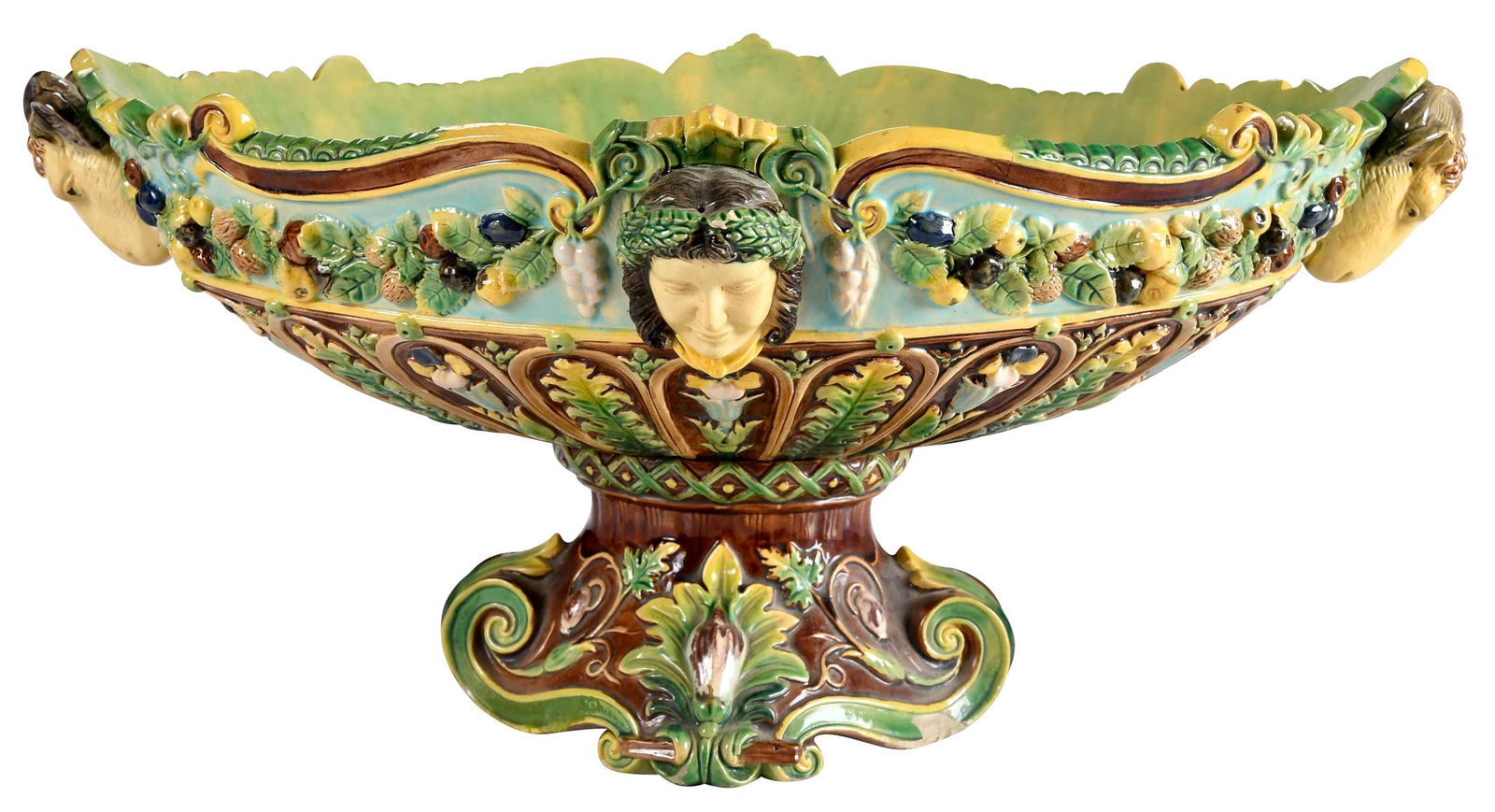 Large Majolica Center Bowl (1 of 6)