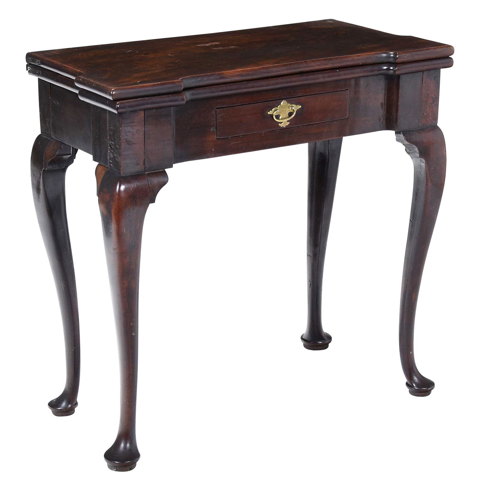 Queen Anne Style Walnut Card Table (1 of 5)