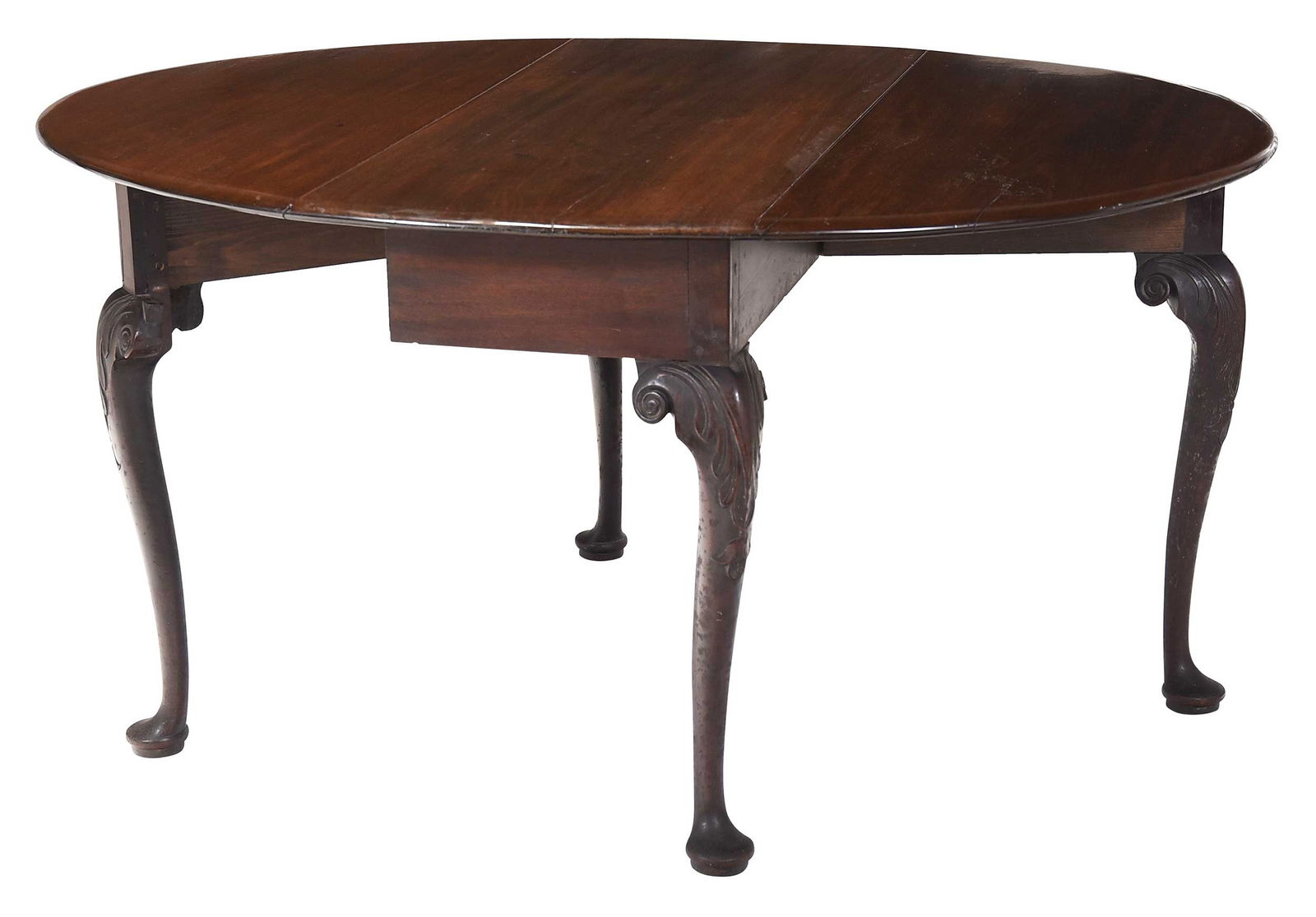 George II Carved Mahogany Drop Leaf Table (1 of 7)