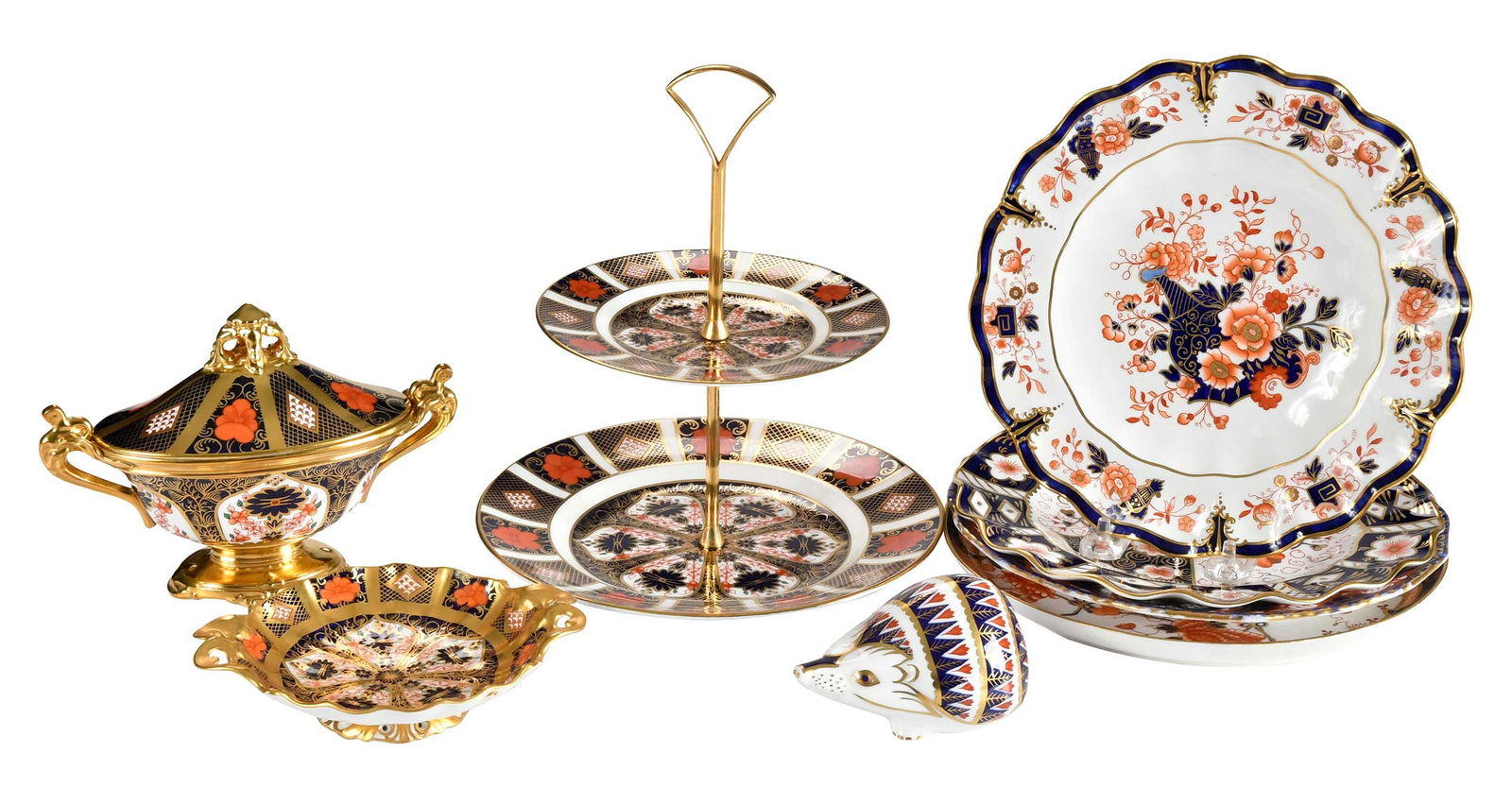 Eight Pieces Royal Crown Derby Tableware (1 of 6)