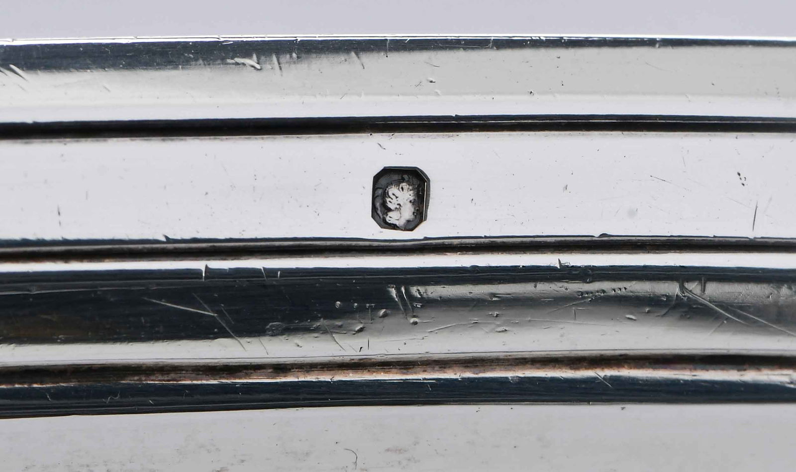 French Silver Octagonal Form Tray - 4