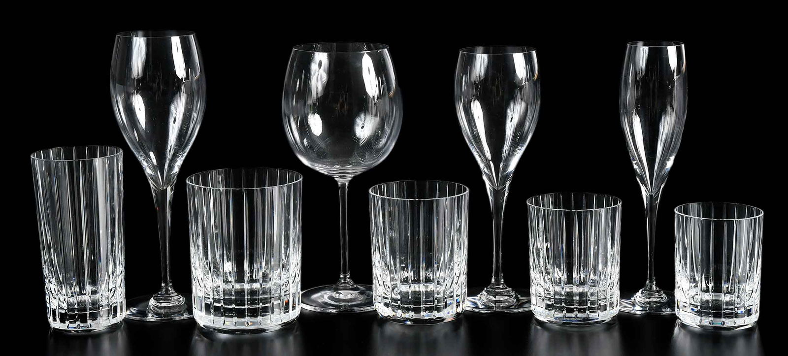 114 Piece Baccarat Harmonie and St. Remy Pattern Crystal Set with 12 Waterford Marquis Stems (1 of 8)