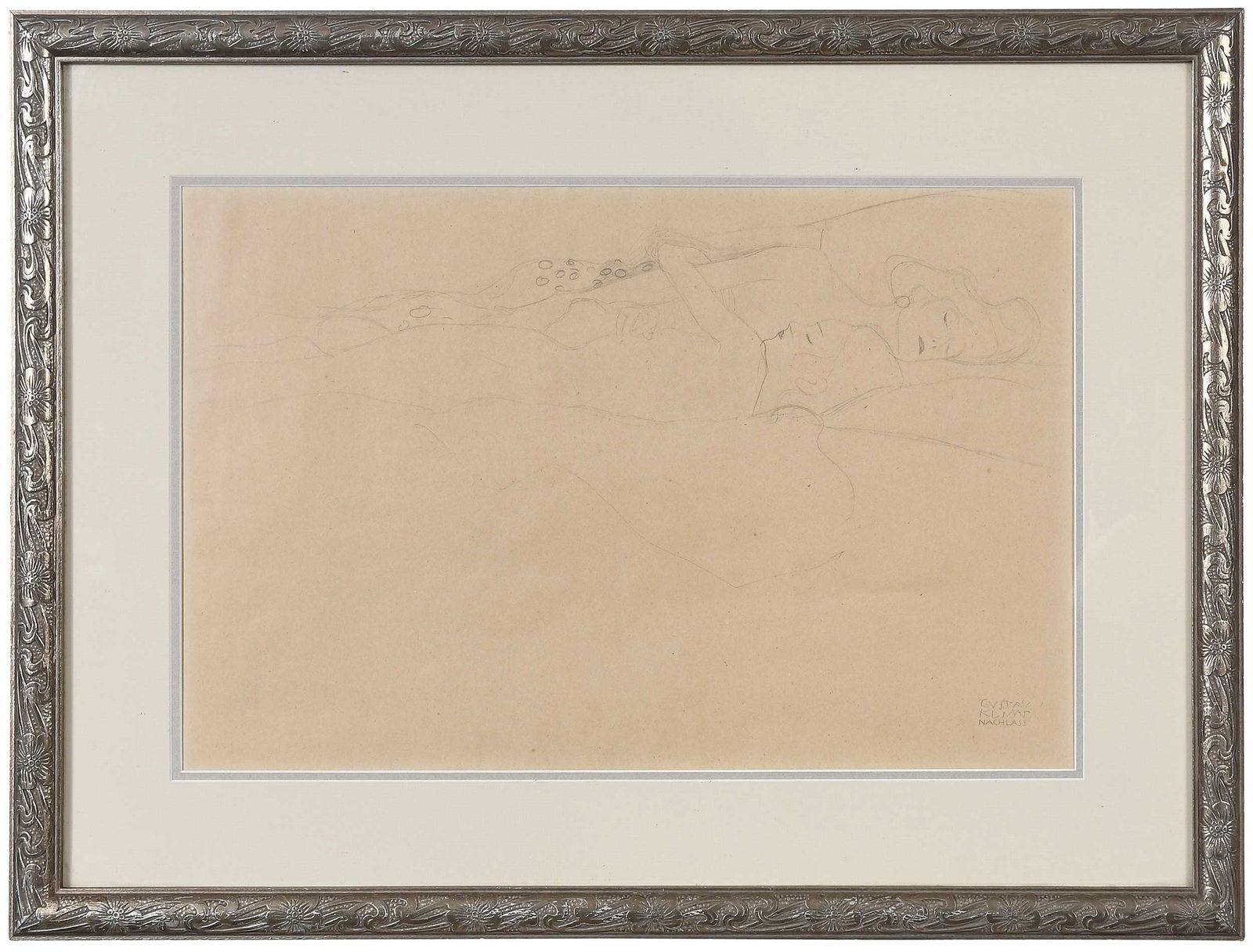 After Gustav Klimt: (Austrian, 1862-1918)from the portfolio Fünfundzwanzig Handzeichnungen (Twenty-five Drawings), 1919, edition numbered on a facsimile of the colophon 419/500, signed in image, Gilhofer &