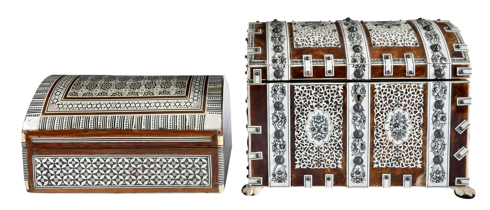 Two Elaborate Anglo-Indian and Moorish Decorative Boxes (1 of 8)