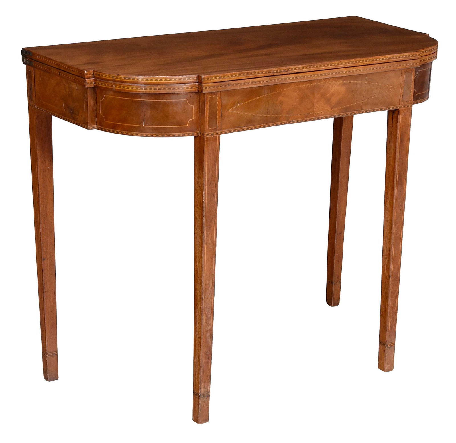 American Federal Inlaid Mahogany Games Table (1 of 11)