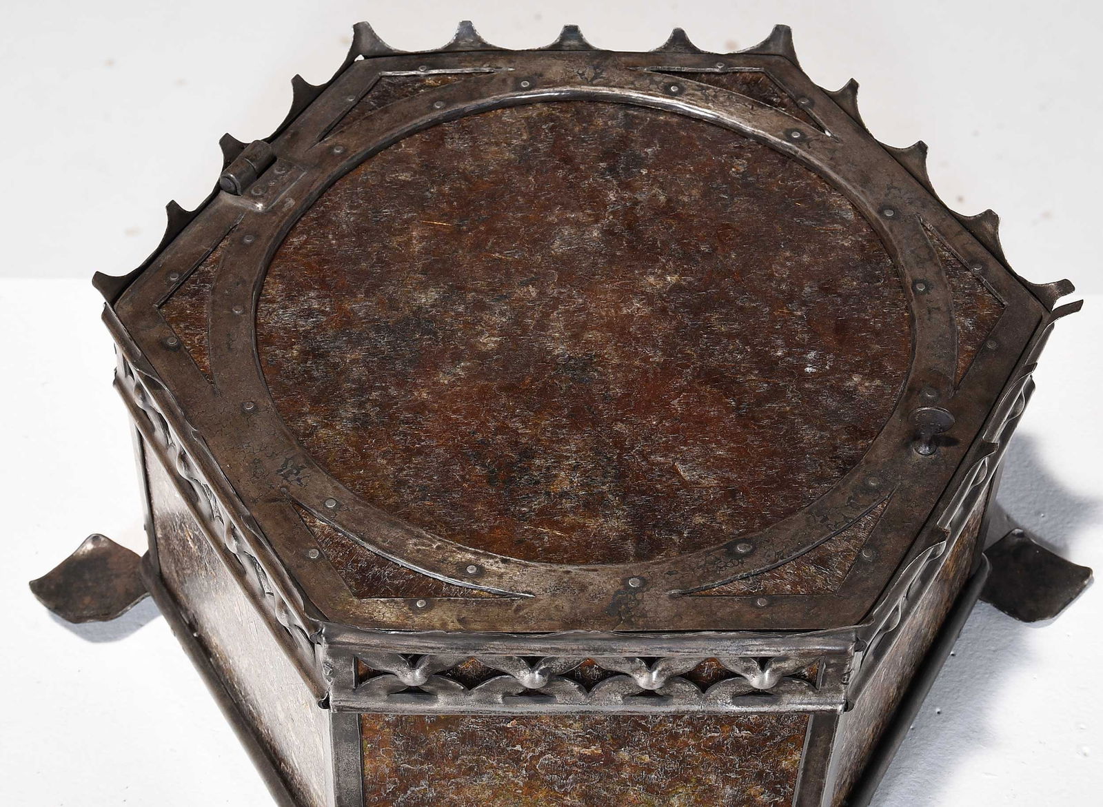 Samuel Yellin Signed Ceiling Light - 2