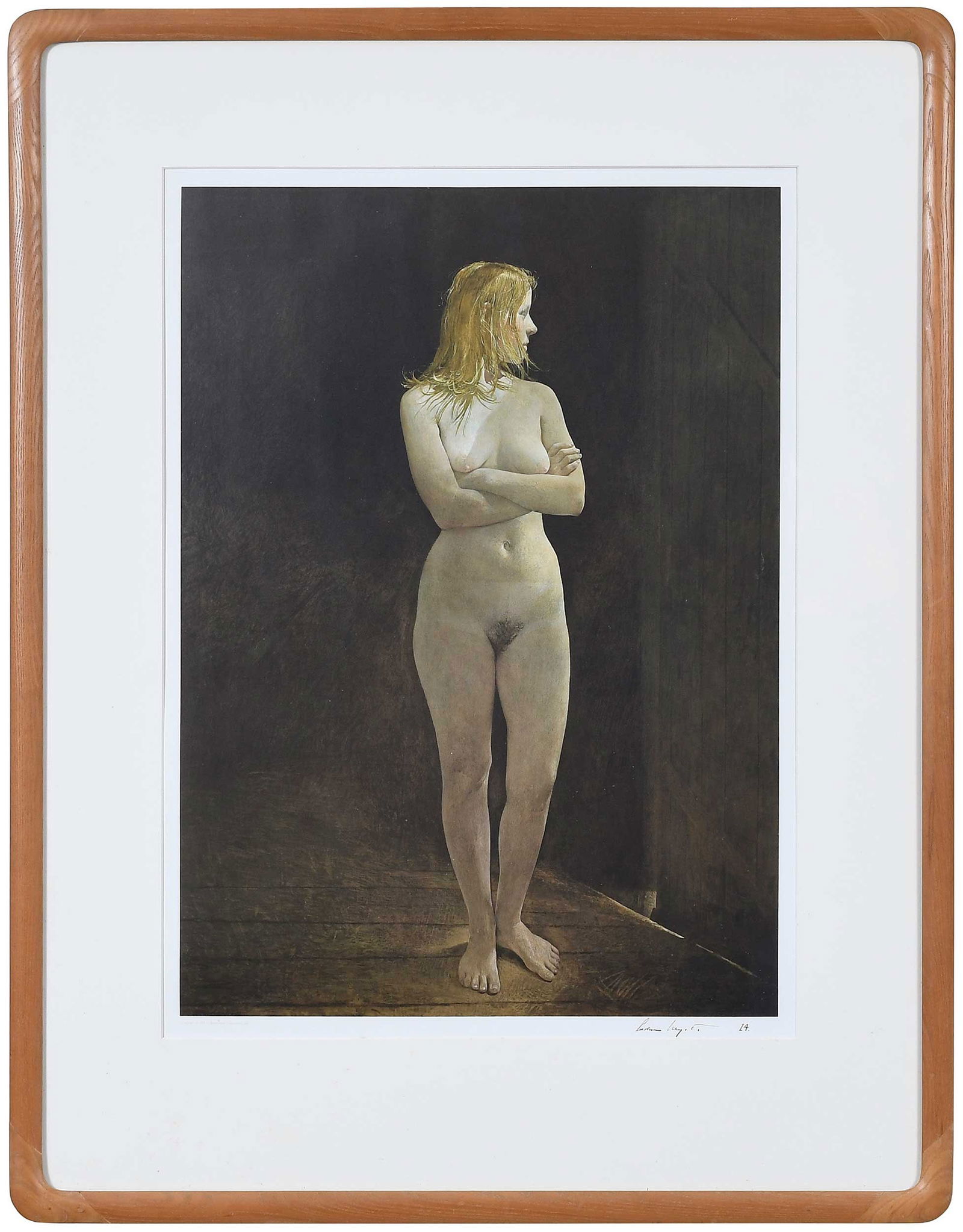 Andrew Wyeth, The Virgin: (Pennsylvania/Maine, 1917-2009)The Virgin, 1977, edition 14/200, signed and numbered in ink lower right "Andrew Wyeth 14", Brandywine Conservancy, Inc., publisher, blindstamp lower left, Triton
