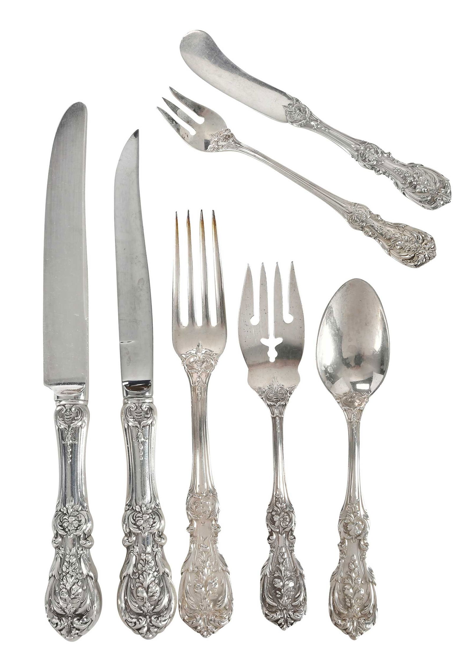 Reed & Barton Francis I Sterling Flatware, 44 Pieces (1 of 6)