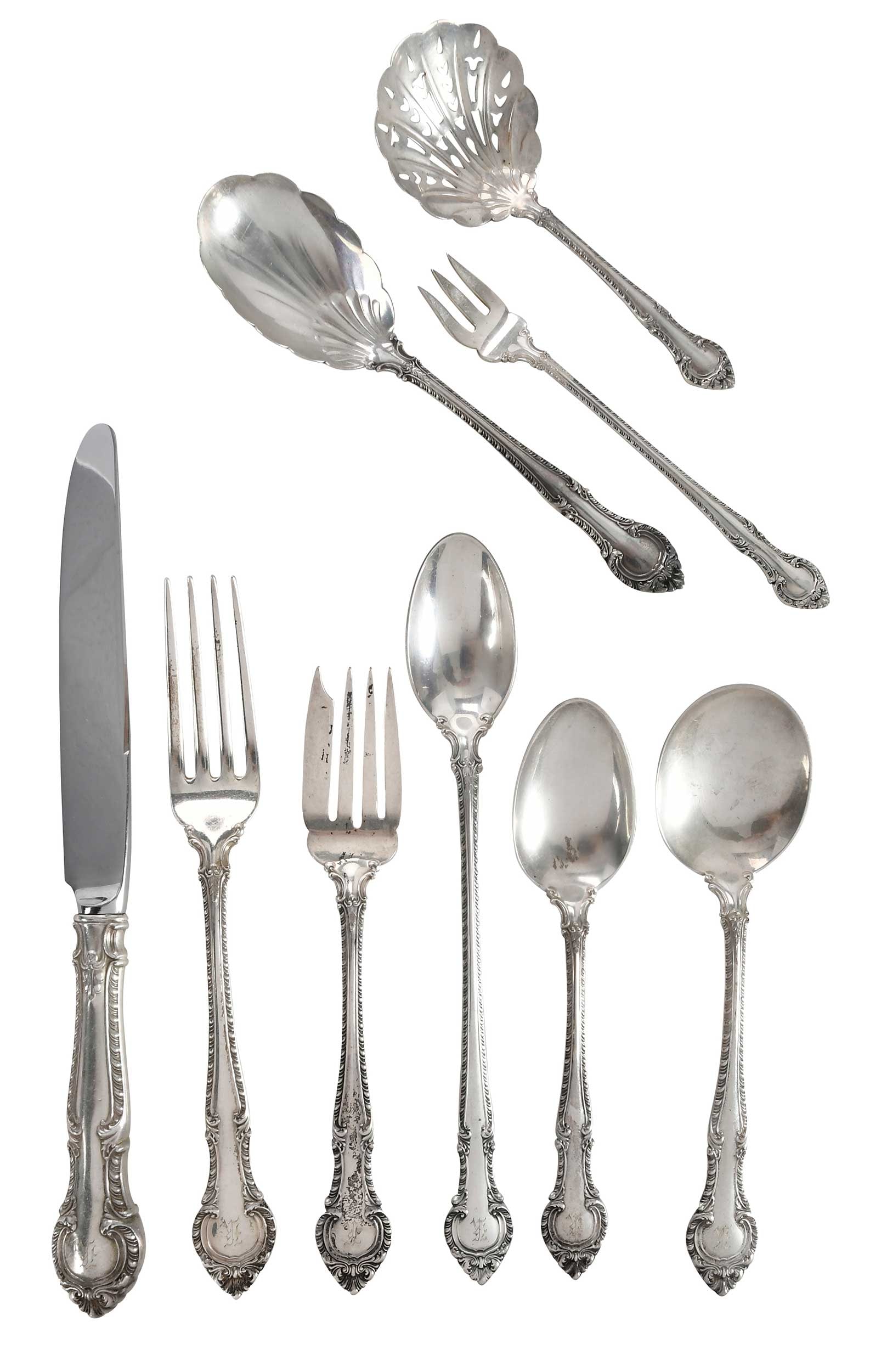 Gorham Gadroon Sterling Flatware, 87 Pieces (1 of 6)