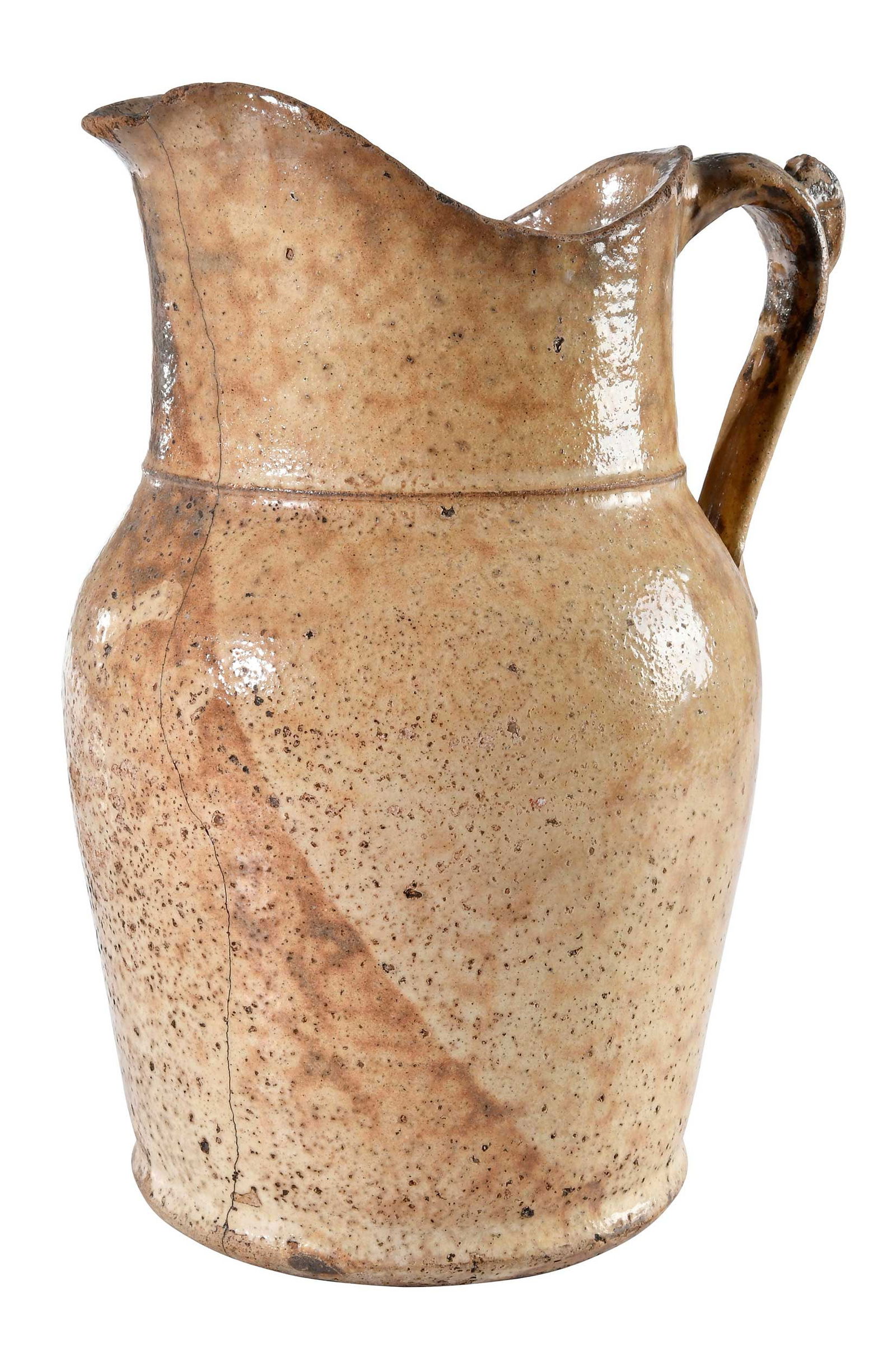 Very Rare Union County South Carolina Attributed Stoneware Pitcher (1 of 11)