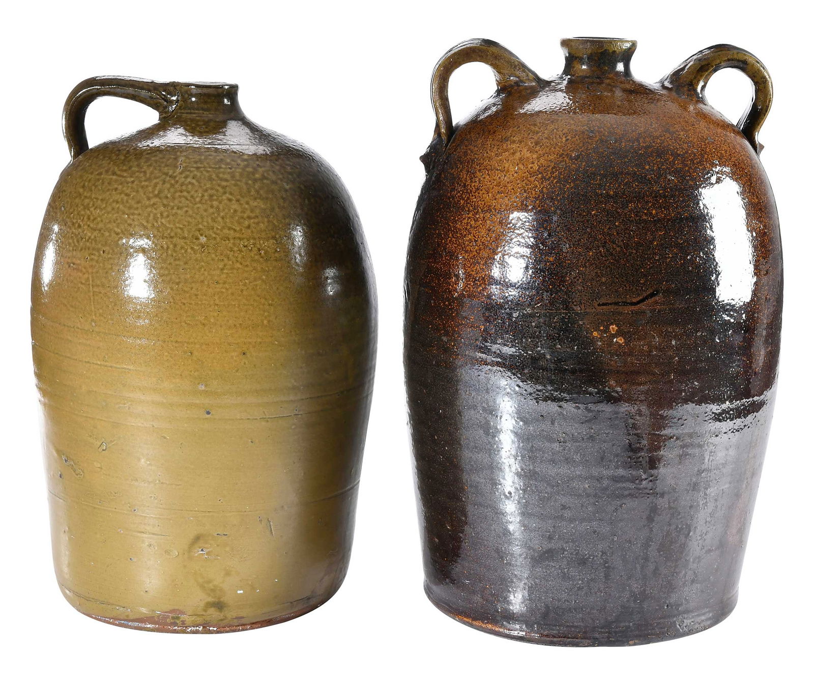 Two Large Southern or Alabama Attributed Stoneware Jugs (1 of 12)
